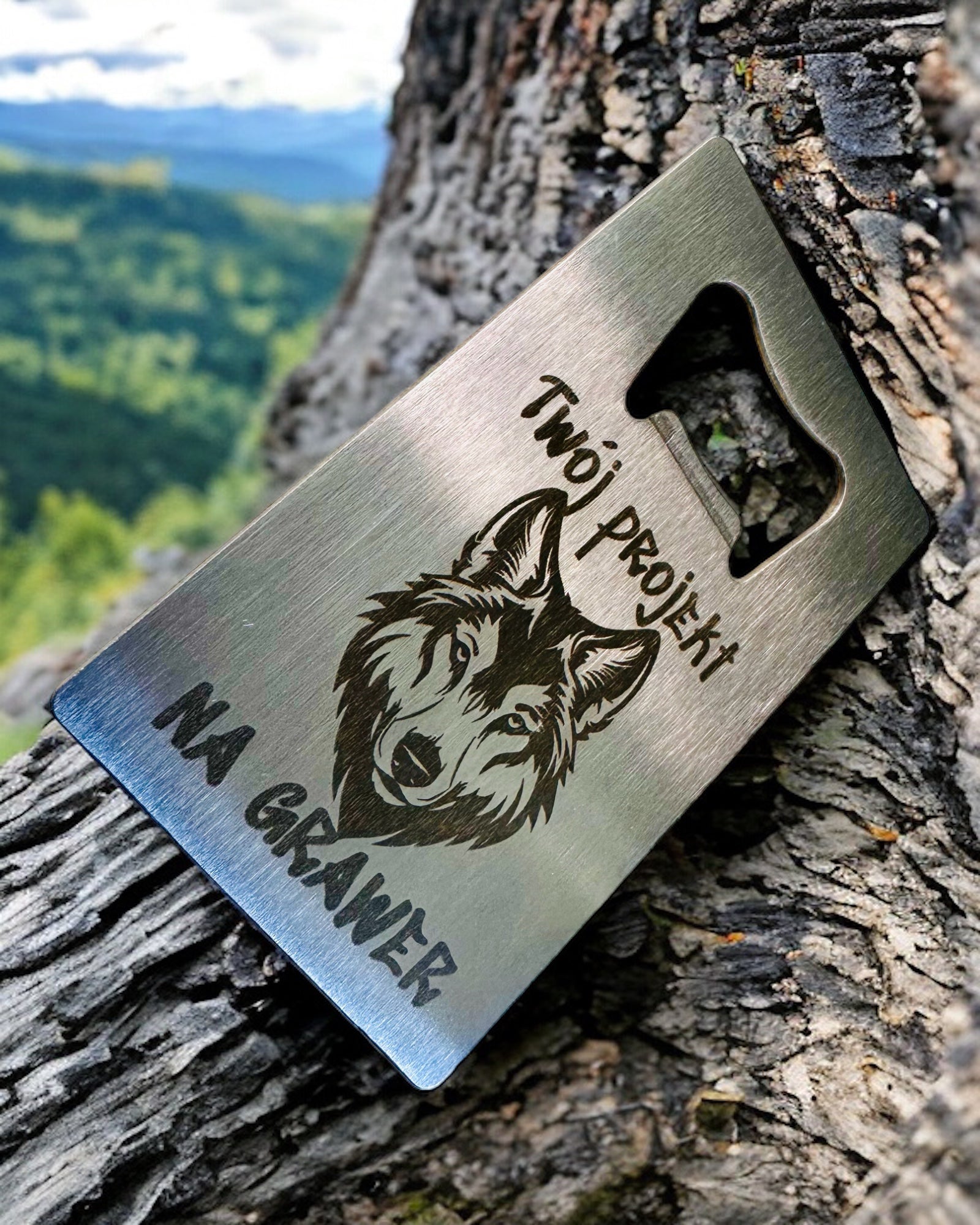 RVS Flesopener - Elegante en Praktische Gadget - personalisatie met gravure