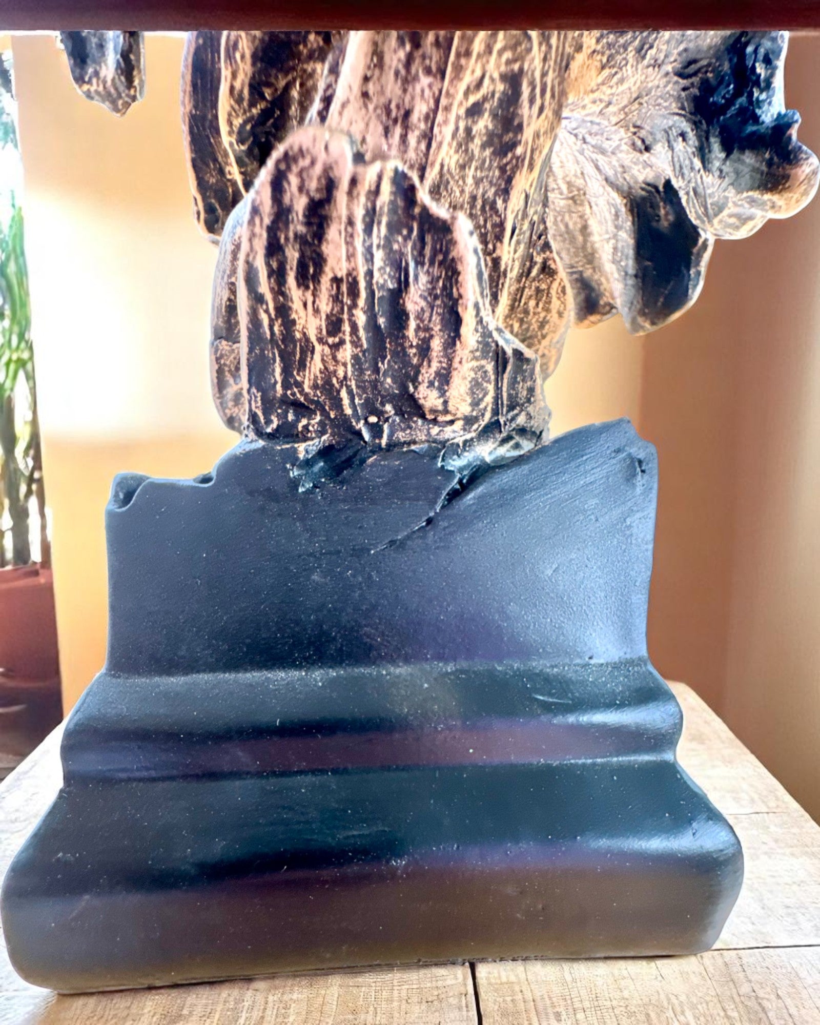 Decoratief Beeldje "Trots van de Savanne" – Olifantenhoofd Beeldje met graveermogelijkheid, als cadeau