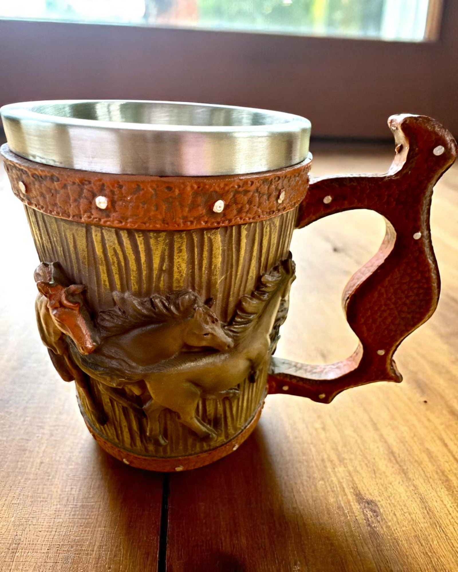 Mok met Paardenmotief, 330 ml, mogelijkheid tot personalisatie met gravure als cadeau