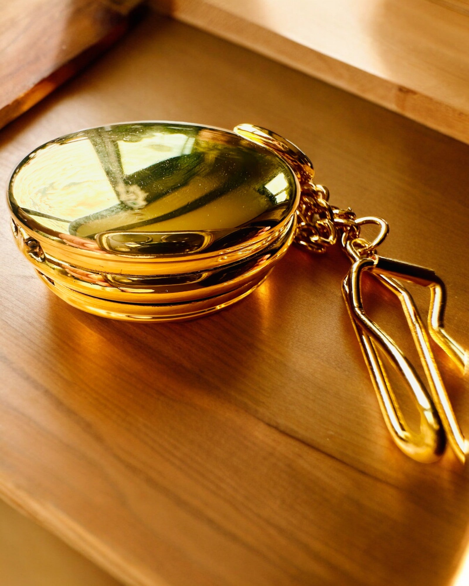 Grand Elegance Zakhorloge met Dubbele Deksel, Handmatig, Gouden Kleur, met gravure als cadeau