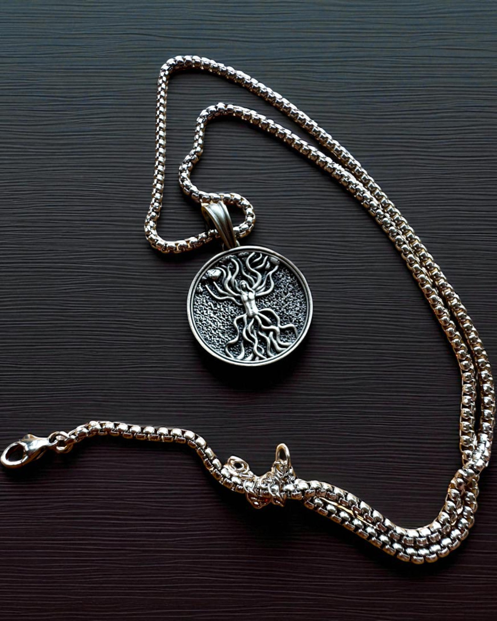 Amulet van de Boom des Levens met Gravure Optie - ketting "Vitaliteit van de Natuur", personalisatie