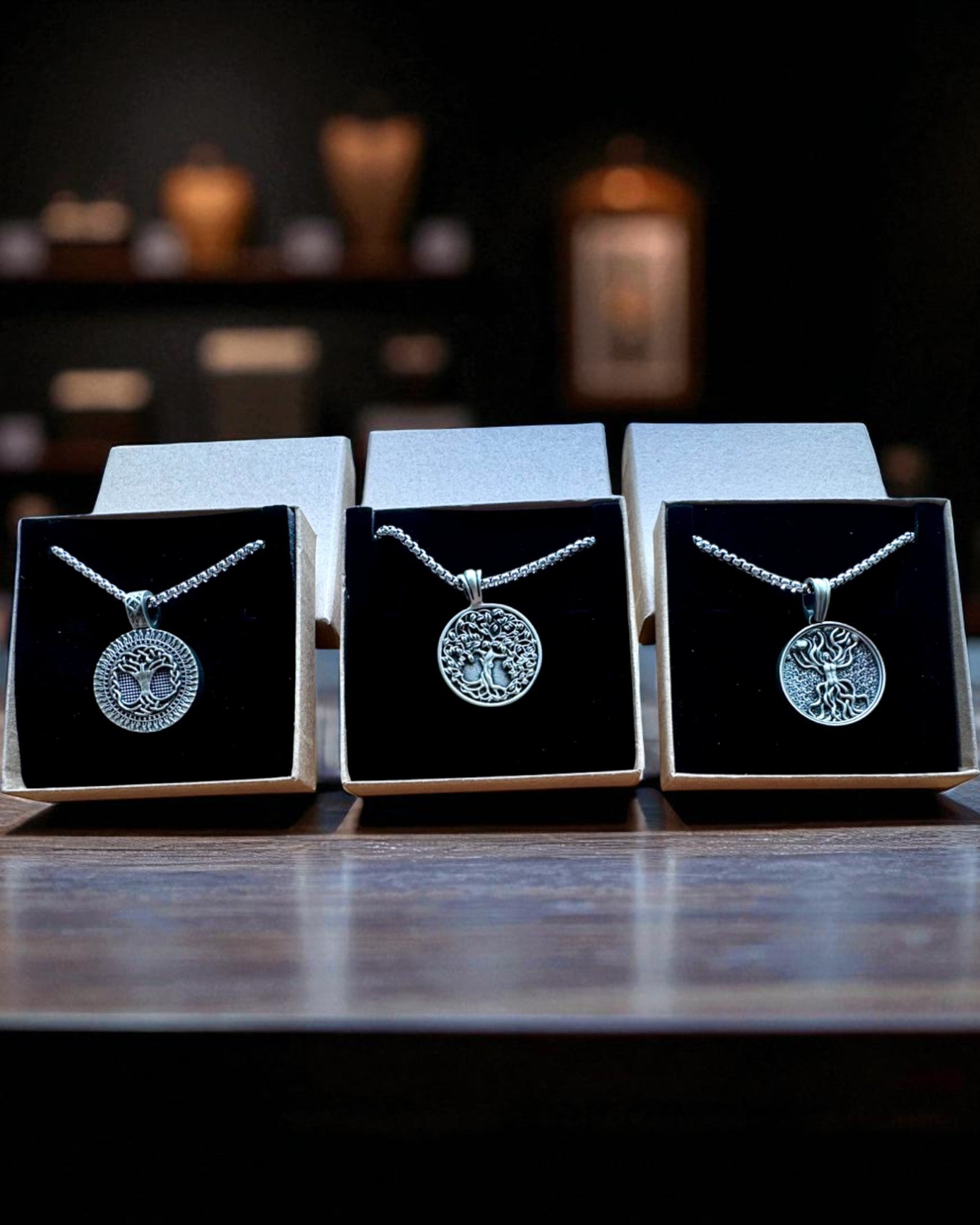 Amulet van de Boom des Levens met Gravure Optie - ketting "Vitaliteit van de Natuur", personalisatie