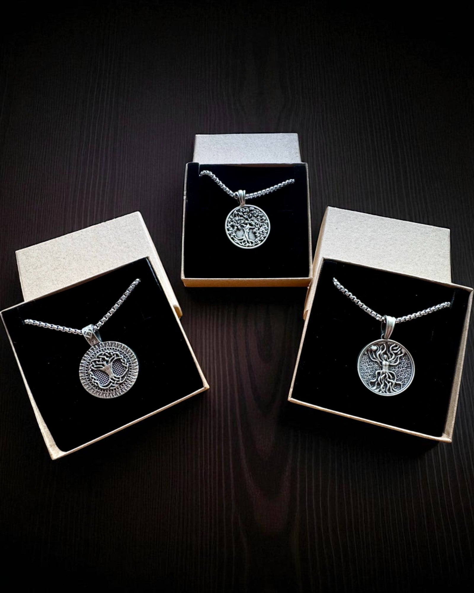 Amulet van de Boom des Levens met Gravure Optie - ketting "Vitaliteit van de Natuur", personalisatie