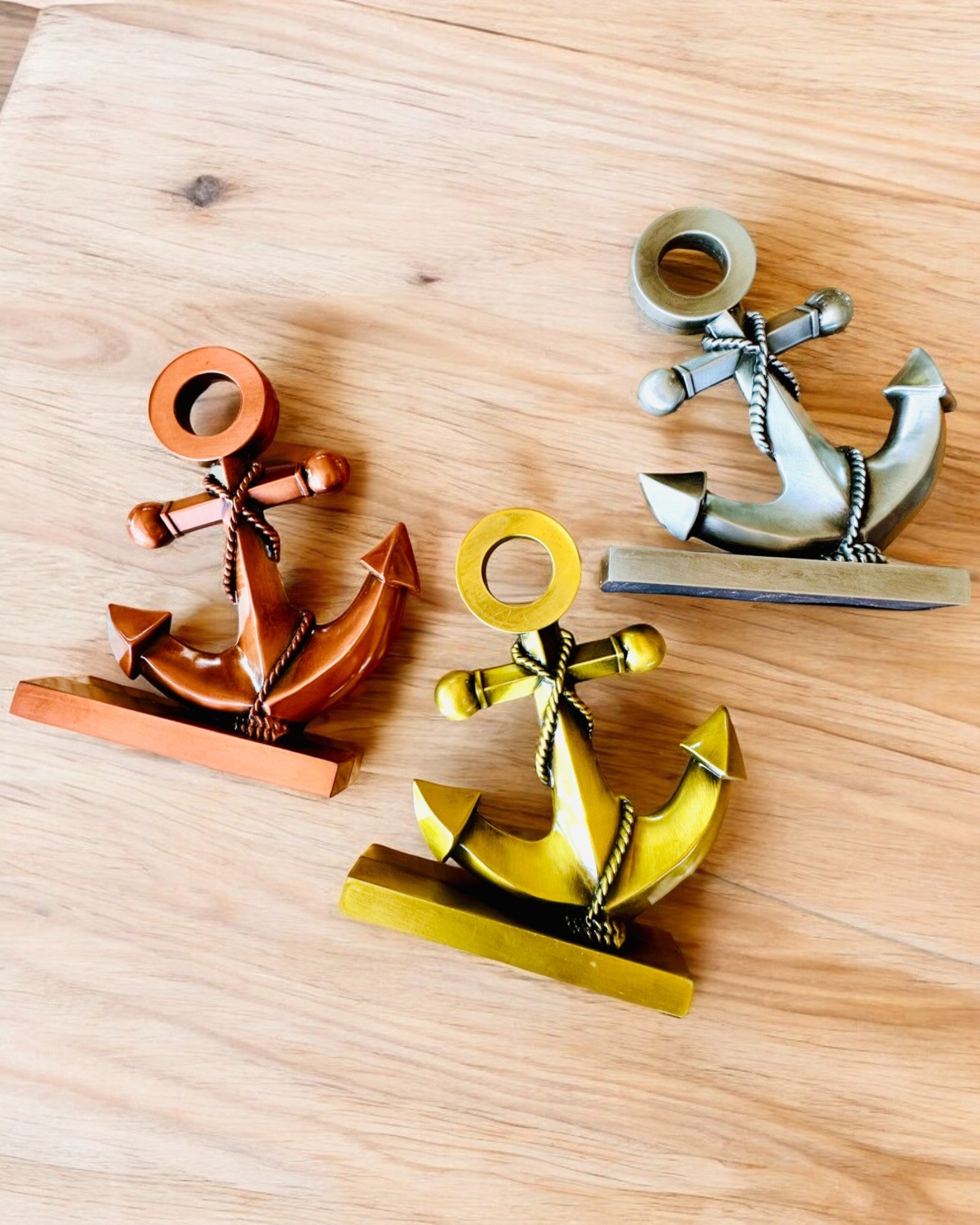 Decoratieve Aluminium Anker - Elegante Decoratie met Gravure Optie - 3 Kleuropties