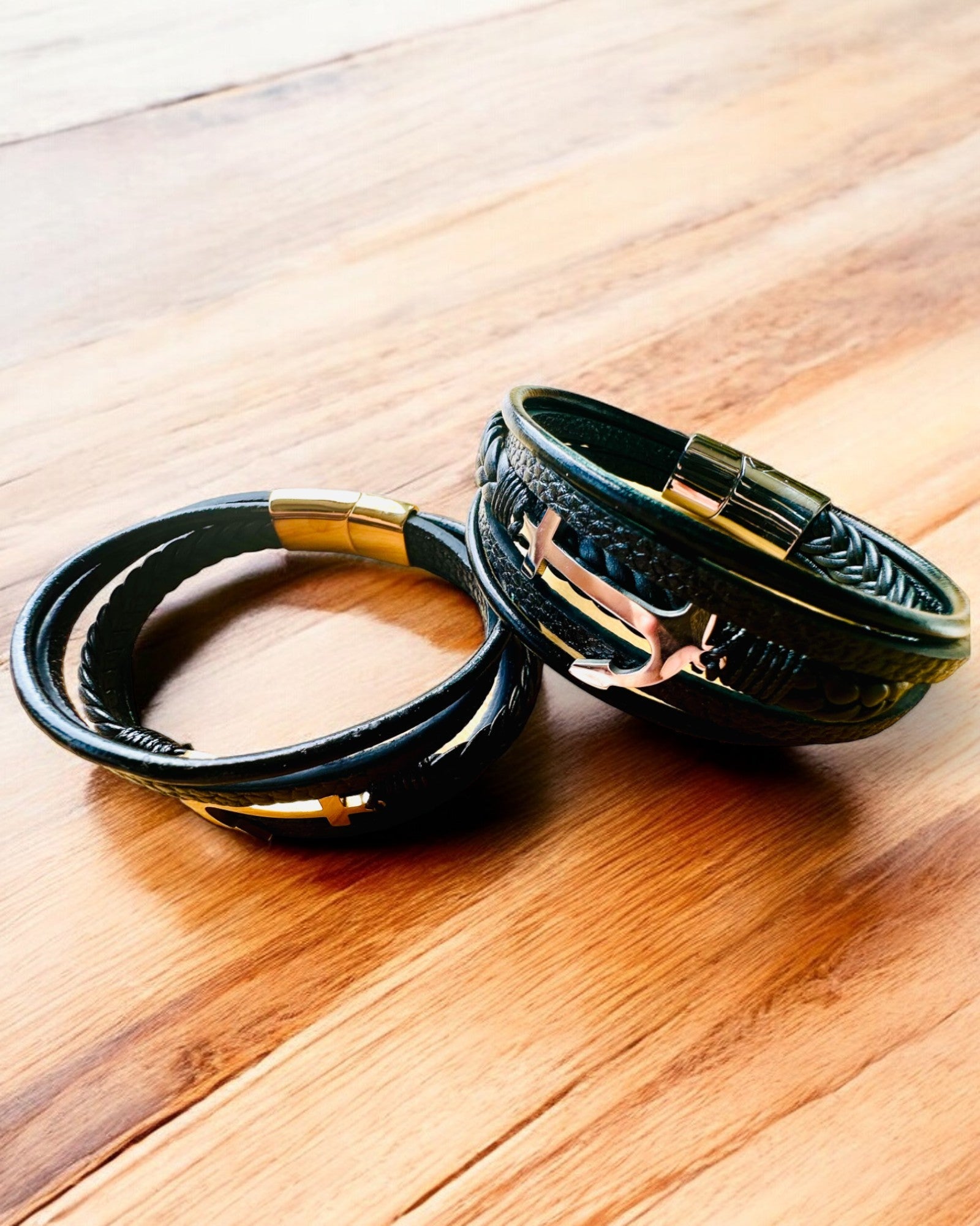 Herenarmband Anker van Elegantie met graveeroptie als cadeau