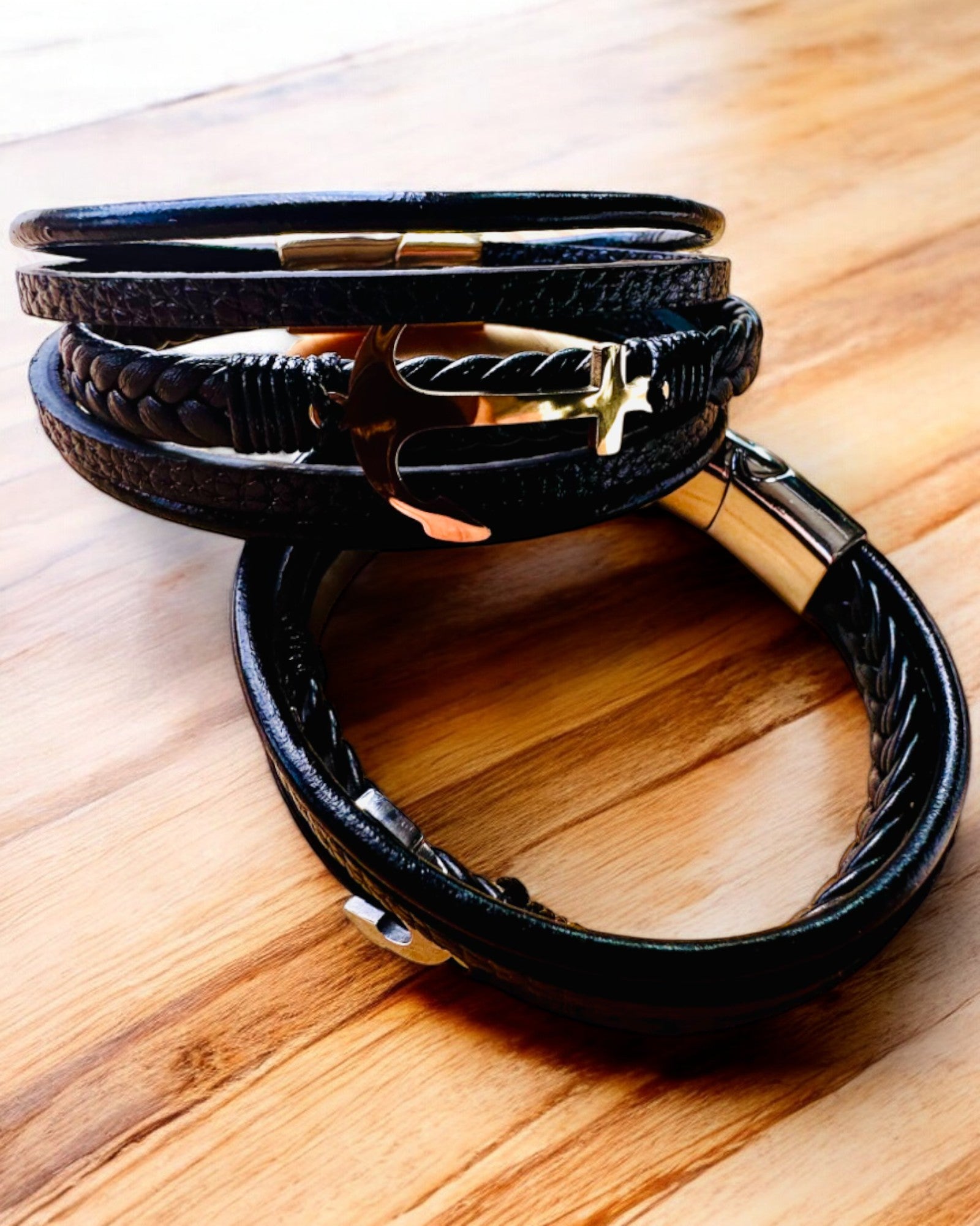 Herenarmband Anker van Elegantie met graveeroptie als cadeau