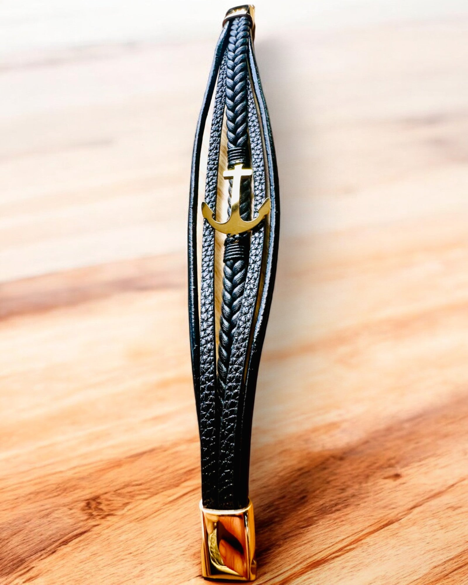 Herenarmband Anker van Elegantie met graveeroptie als cadeau