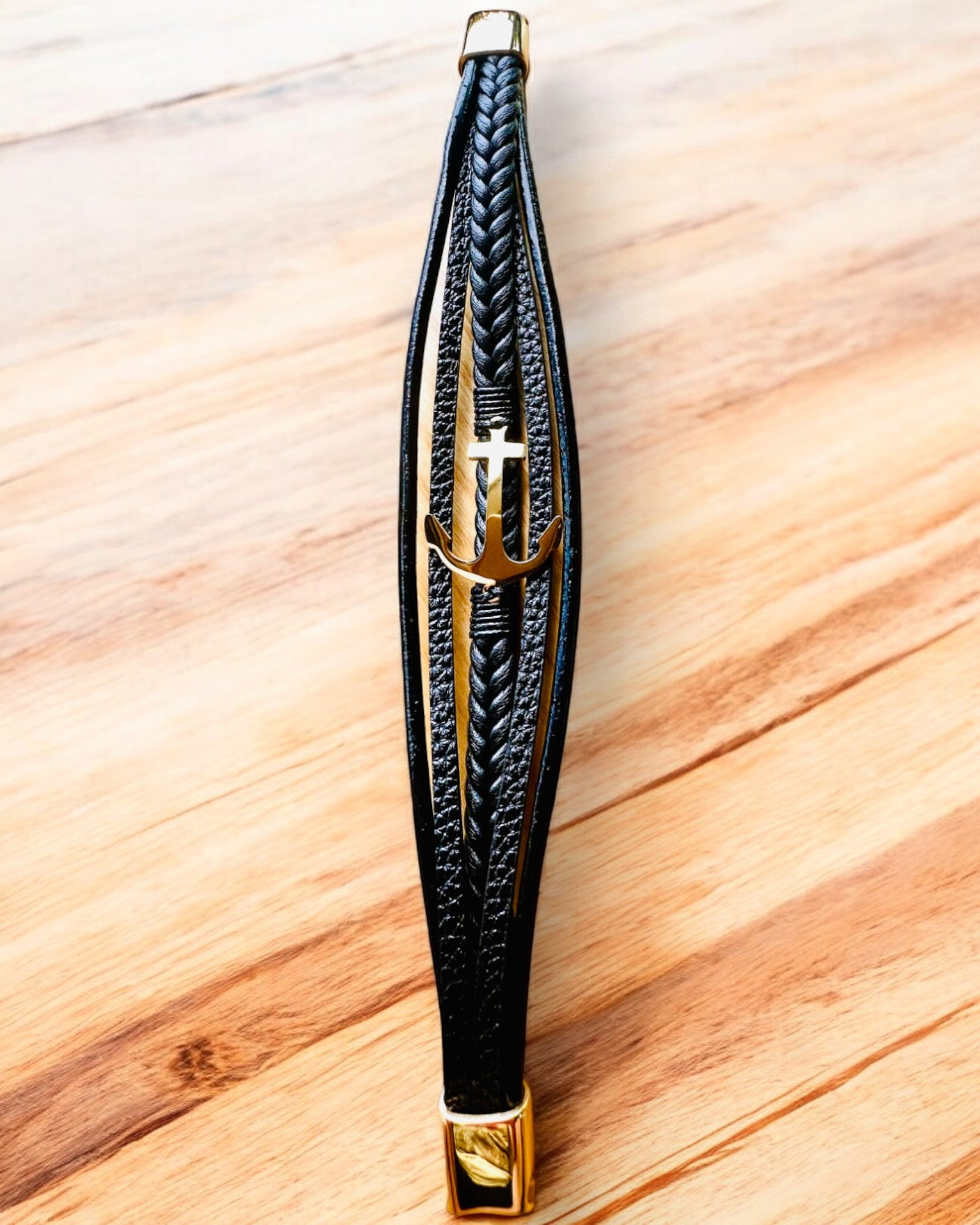 Herenarmband Anker van Elegantie met graveeroptie als cadeau