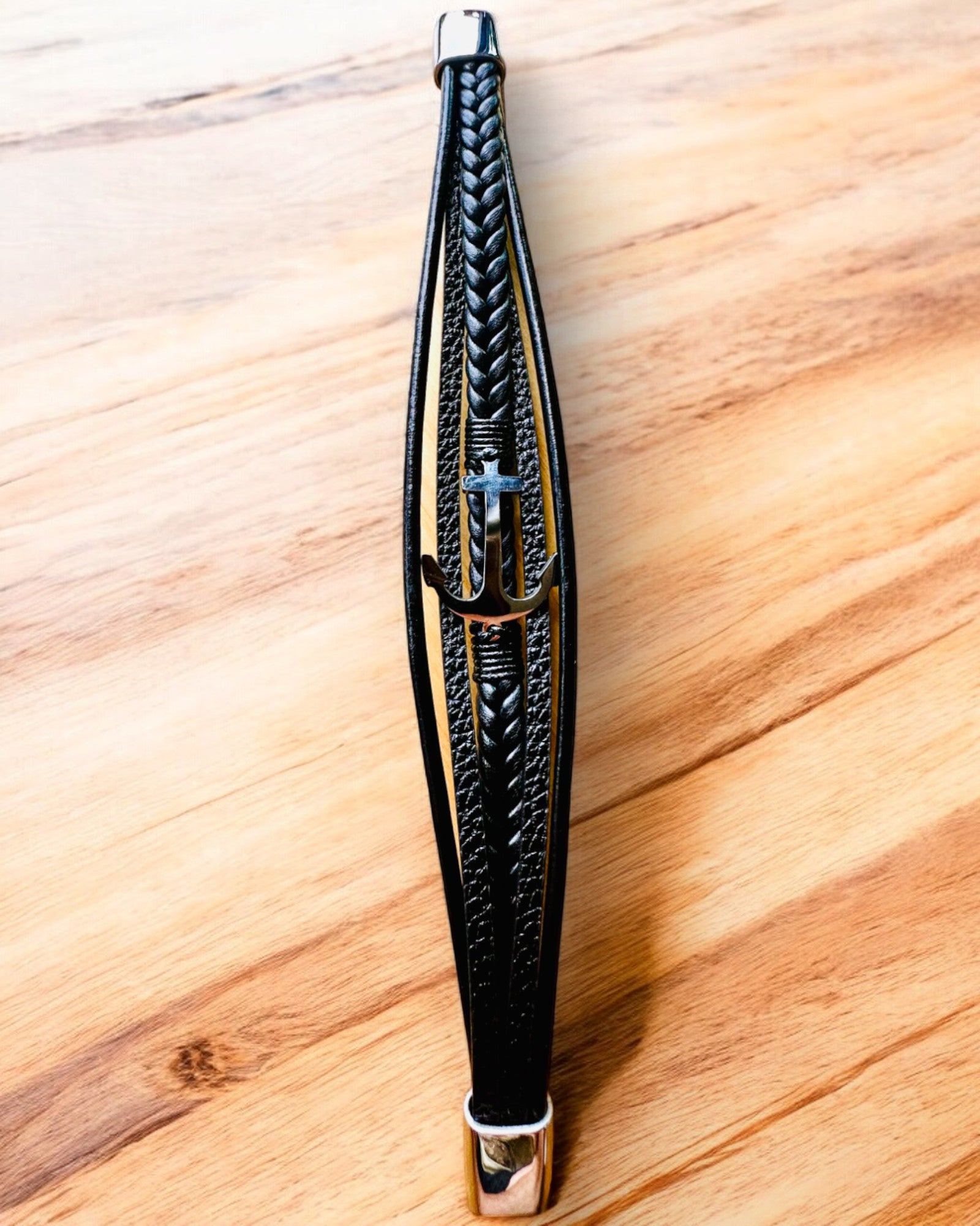 Herenarmband Anker van Elegantie met graveeroptie als cadeau