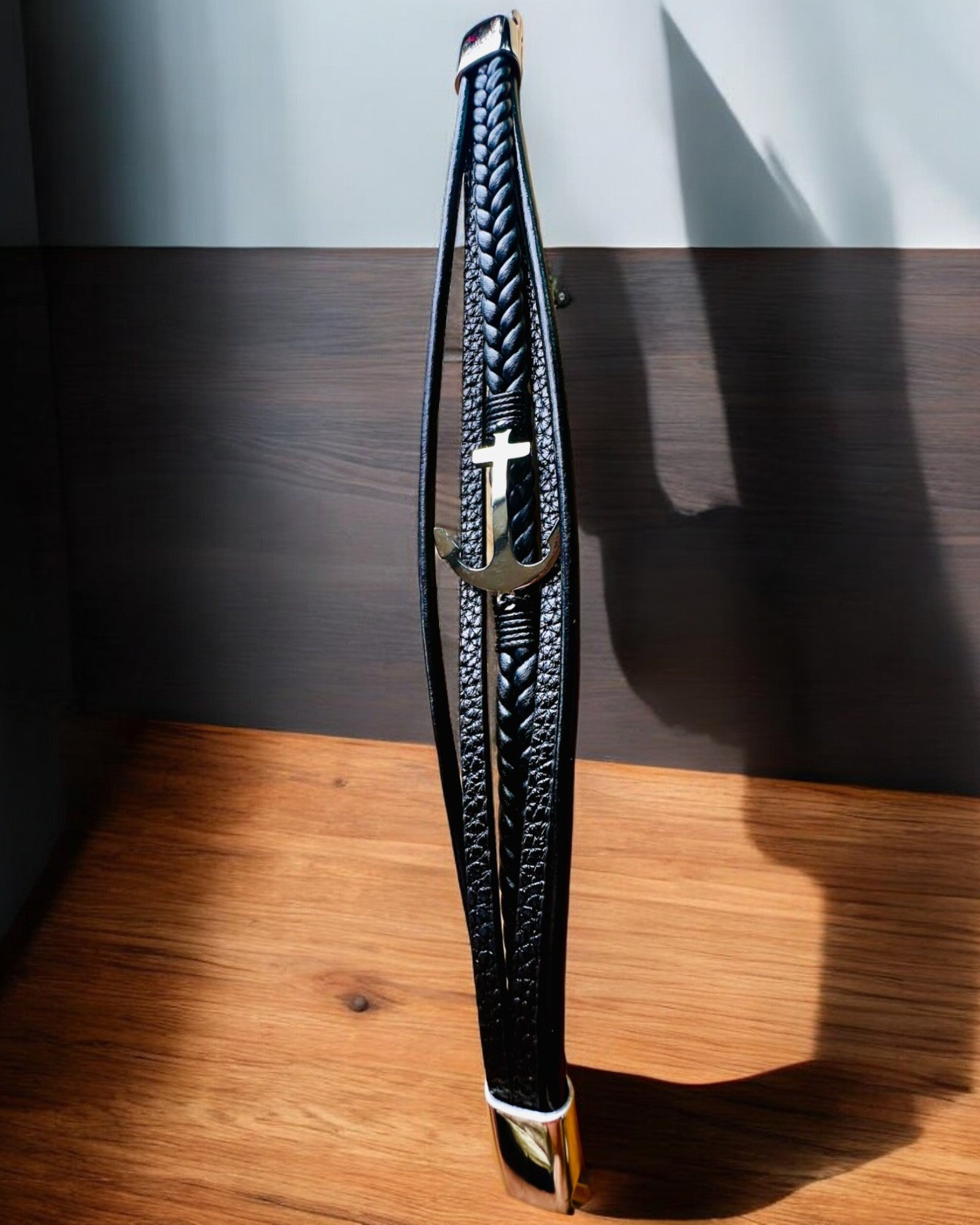 Herenarmband Anker van Elegantie met graveeroptie als cadeau