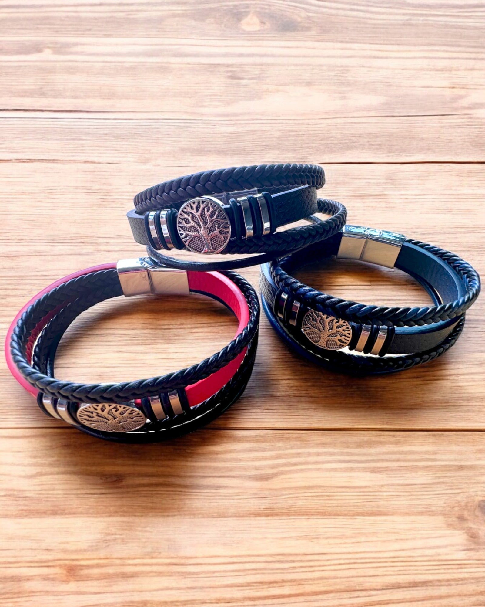 Armband "Levensboom" met personalisatiemogelijkheid als cadeau, 3 kleuropties