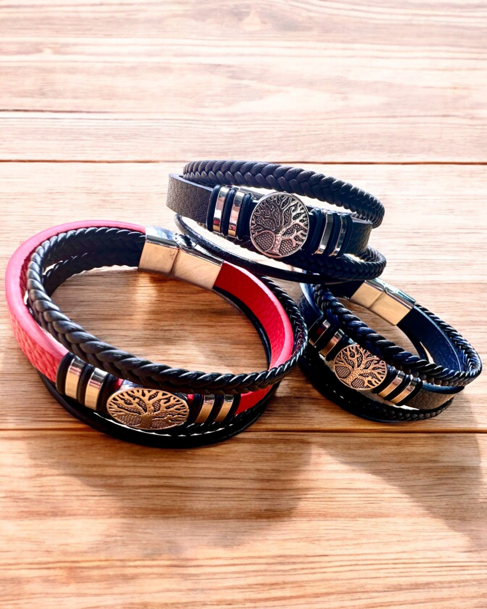 Armband "Levensboom" met personalisatiemogelijkheid als cadeau, 3 kleuropties