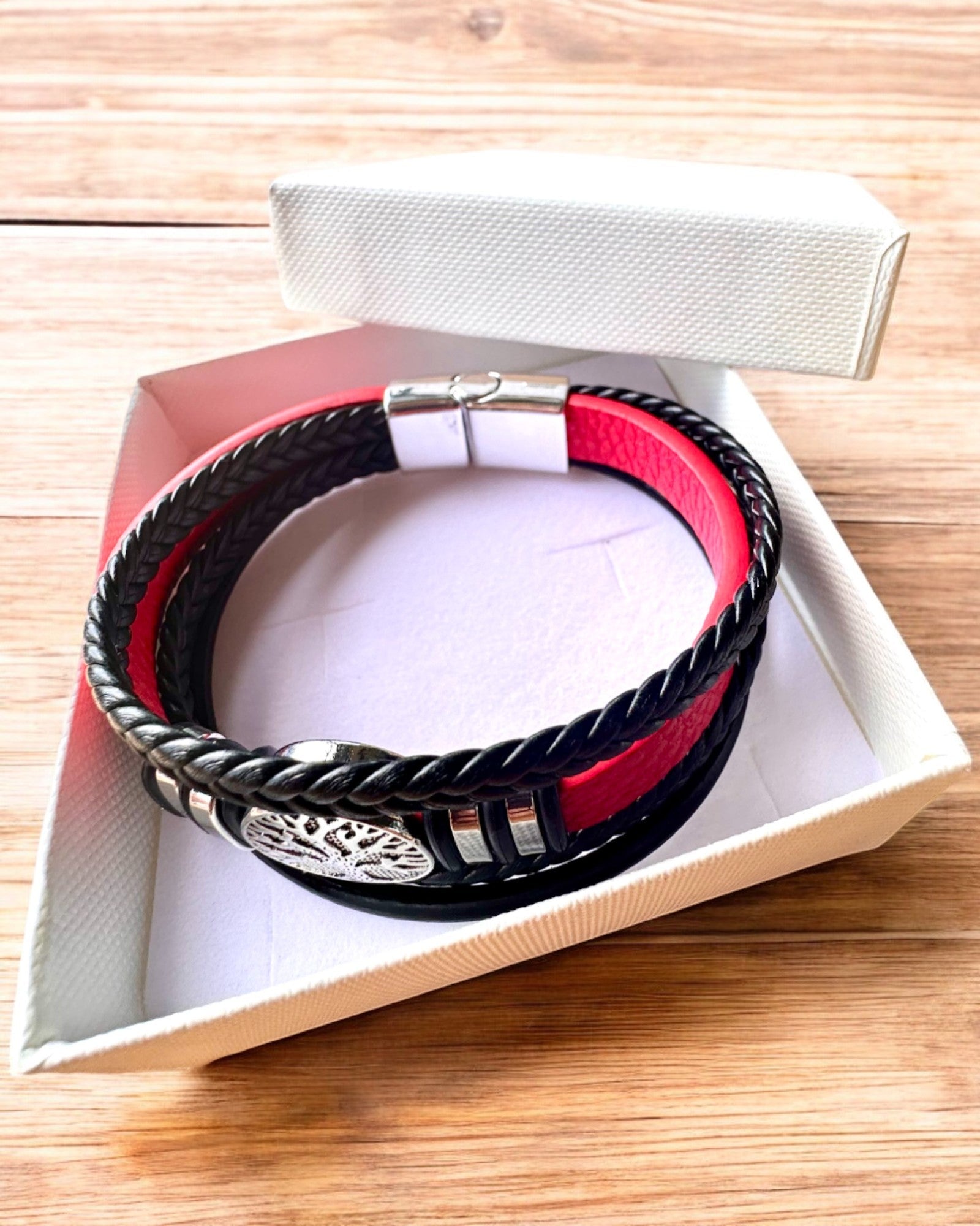 Armband "Levensboom" met personalisatiemogelijkheid als cadeau, 3 kleuropties