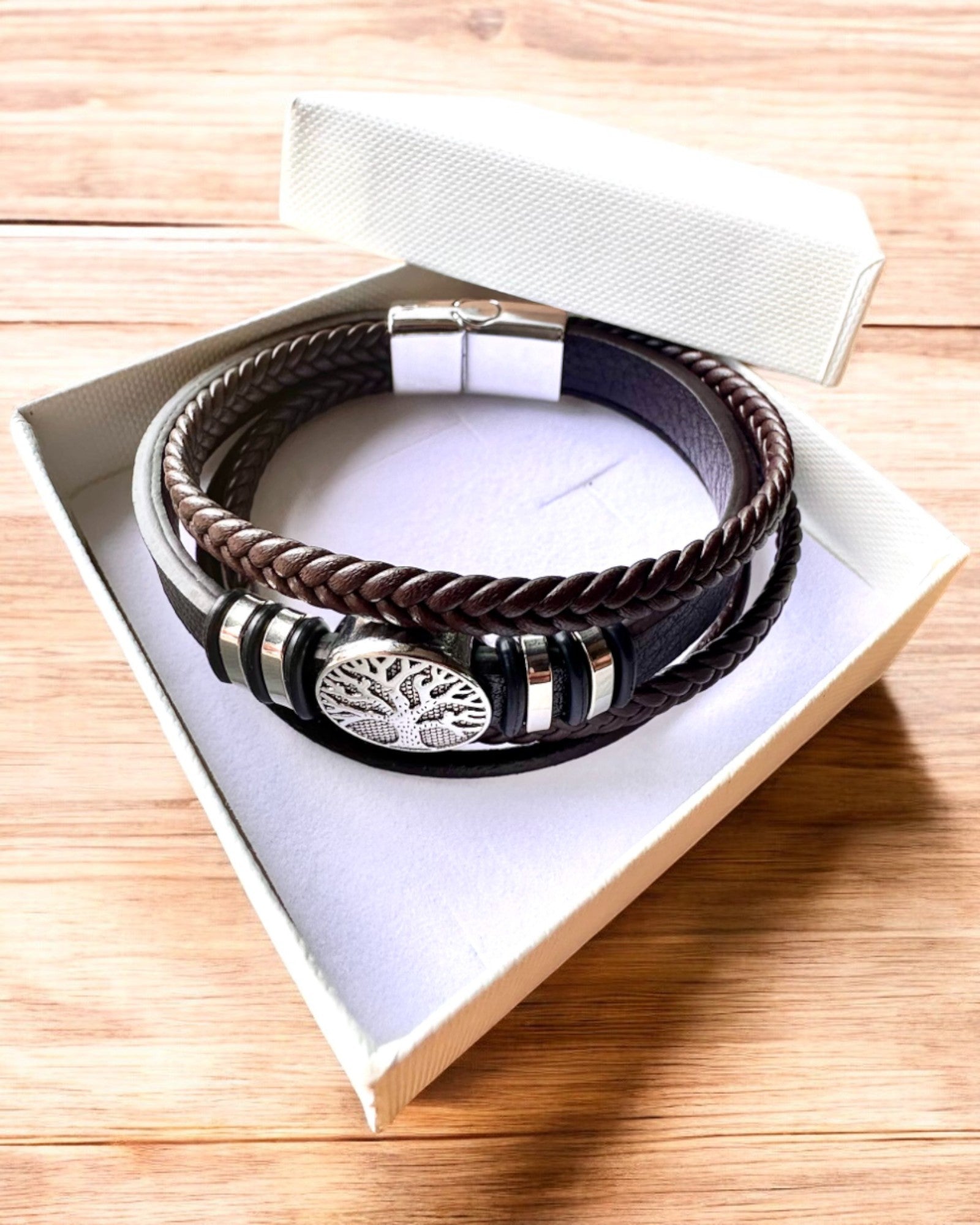 Armband "Levensboom" met personalisatiemogelijkheid als cadeau, 3 kleuropties