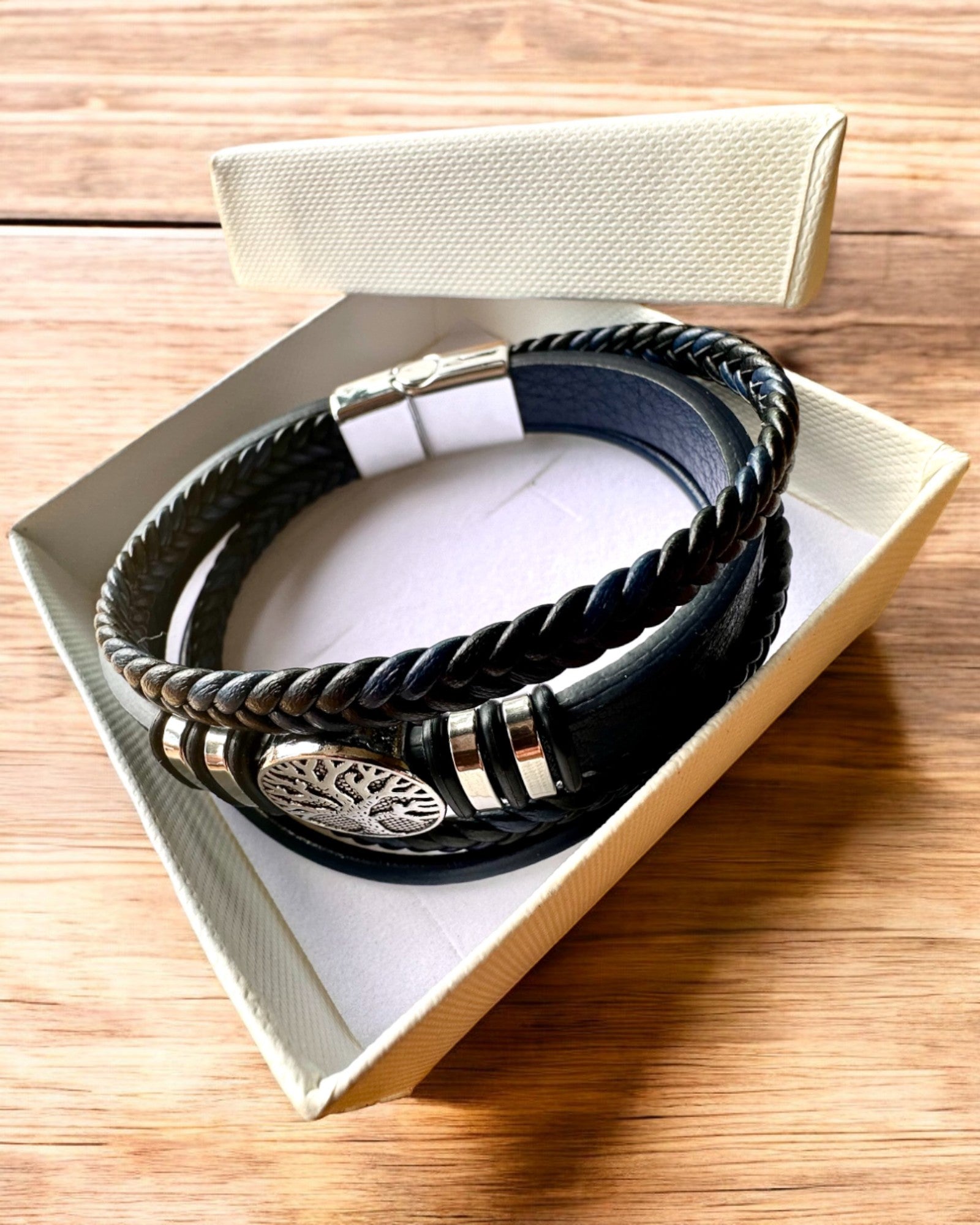 Armband "Levensboom" met personalisatiemogelijkheid als cadeau, 3 kleuropties