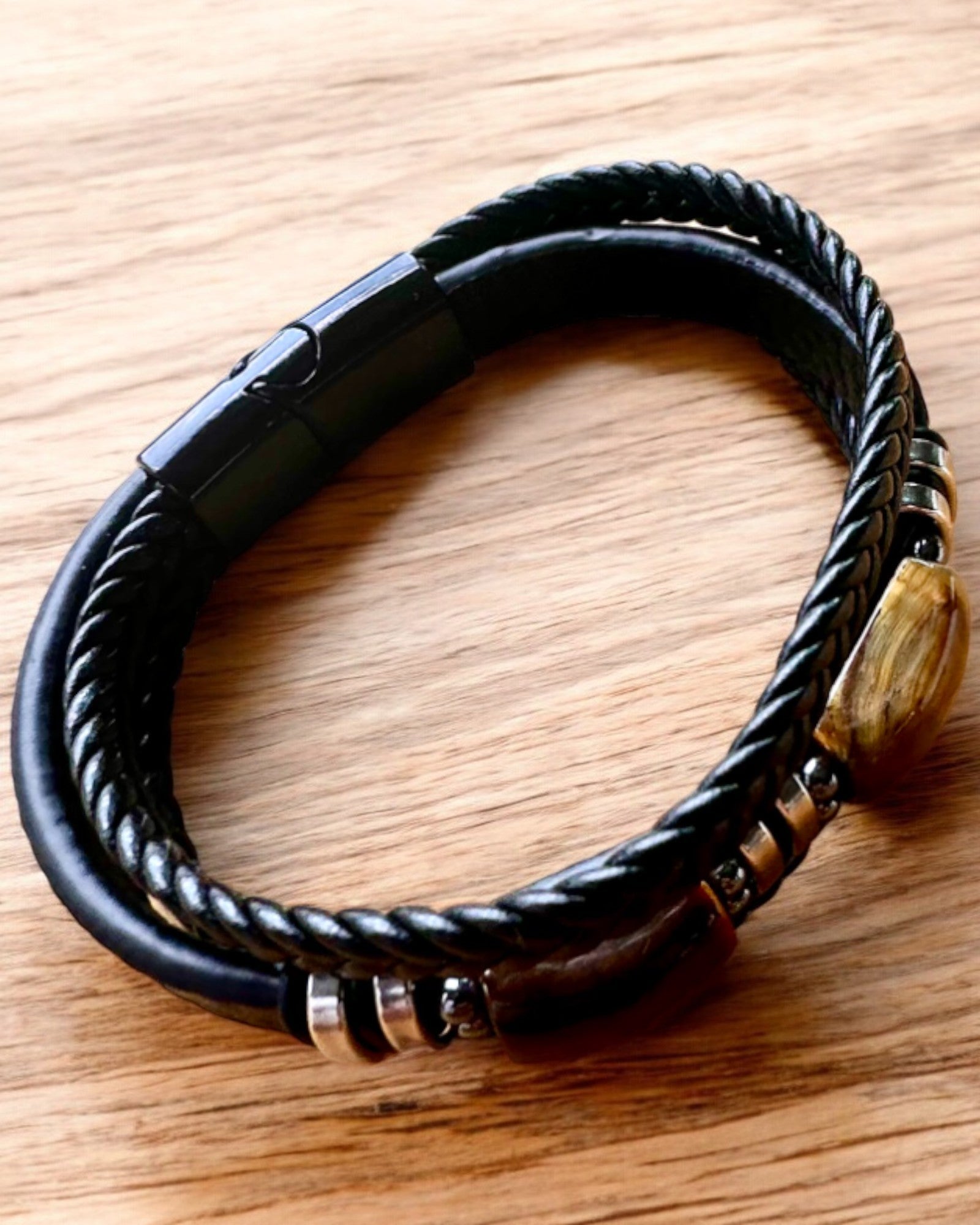 Armband "Tijgeroog" met personalisatiemogelijkheid als cadeau