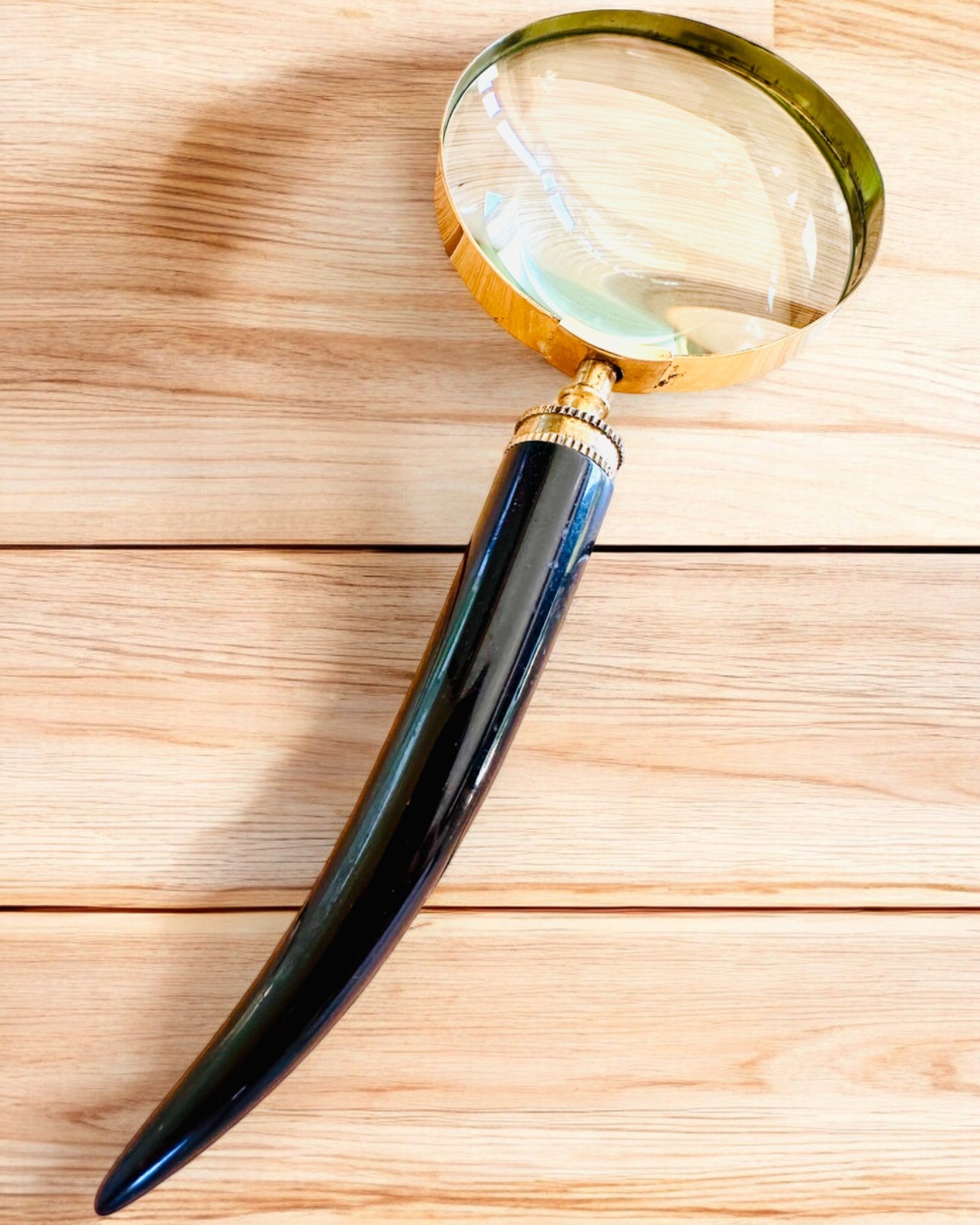 Grote Retro Vergrootglas, mogelijkheid tot personalisatie als cadeau met gravure - varianten om uit te kiezen