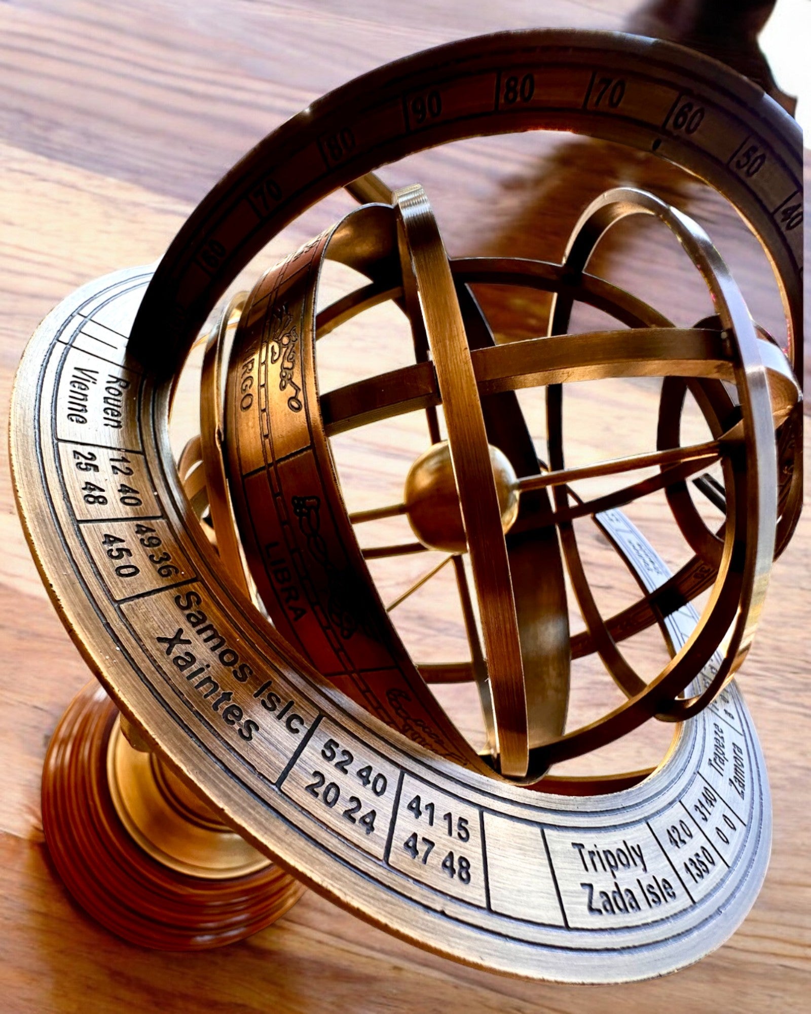 Astrolabium Artis 2 - 30 cm hoog, Handgemaakt met Gravure Optie, decoratie voor kantoor, premium