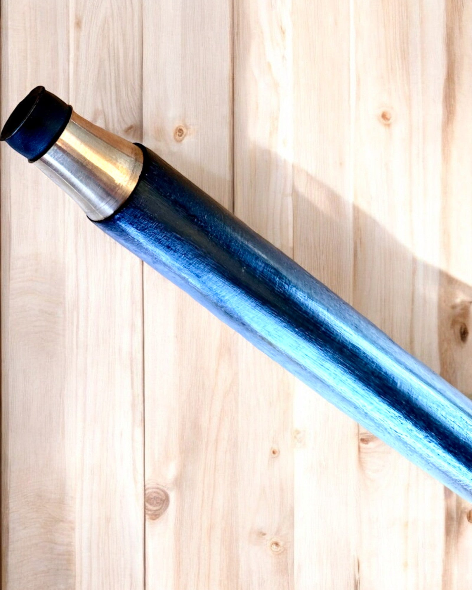 Laska voor wandelen "Blauwe Diamant" - Houten Handgemaakt, mogelijkheid tot graveren
