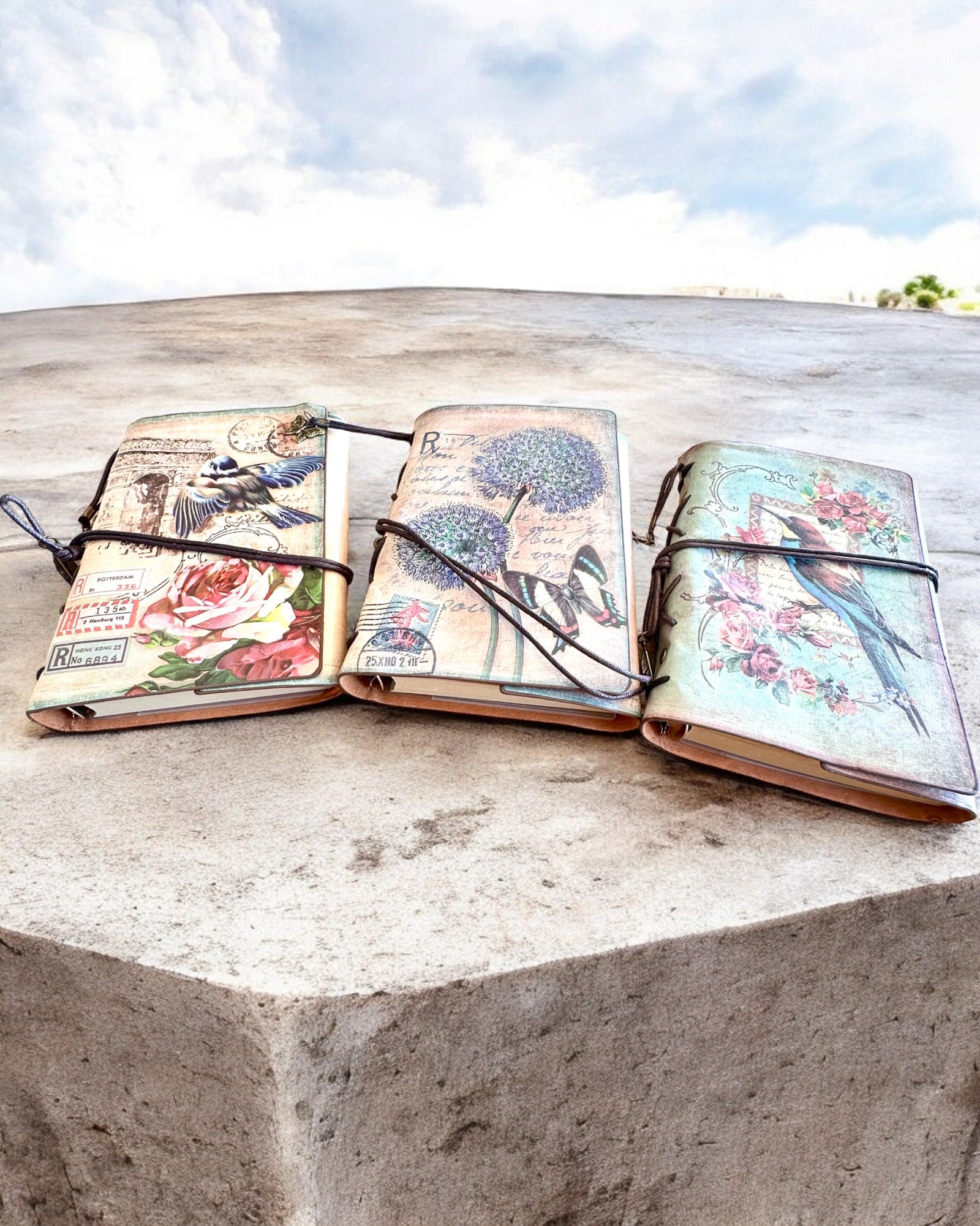 Vintage Memoire Notitieboek met gepersonaliseerde gravure - 3 ontwerpen om uit te kiezen, notitieboek als cadeau