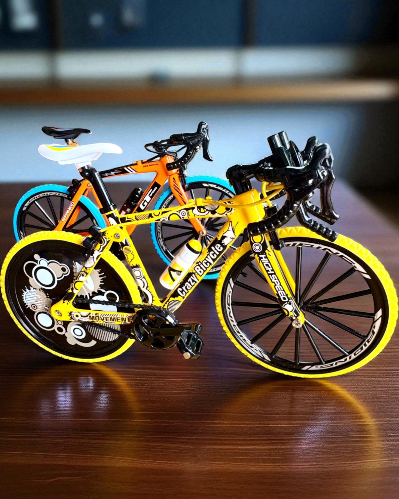Miniatuurmodel metalen Fiets Collectorsitem "Speed Rider 1.2" – personalisatie met gravure als cadeau, 2 kleuropties
