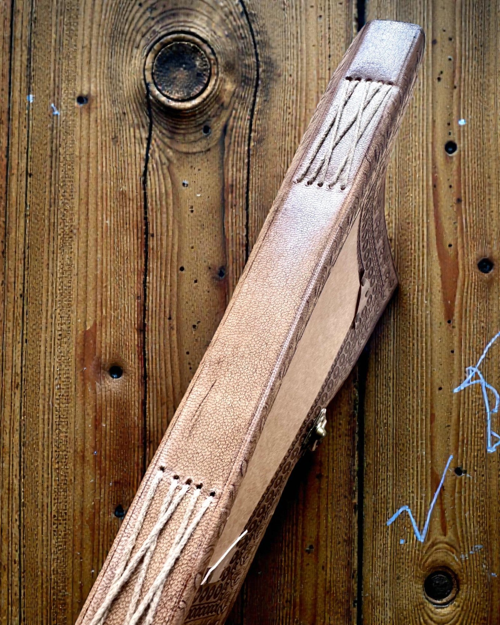 Leren herinneringenboek Erfgoed – Gepersonaliseerd notitieboek 25 × 33 cm