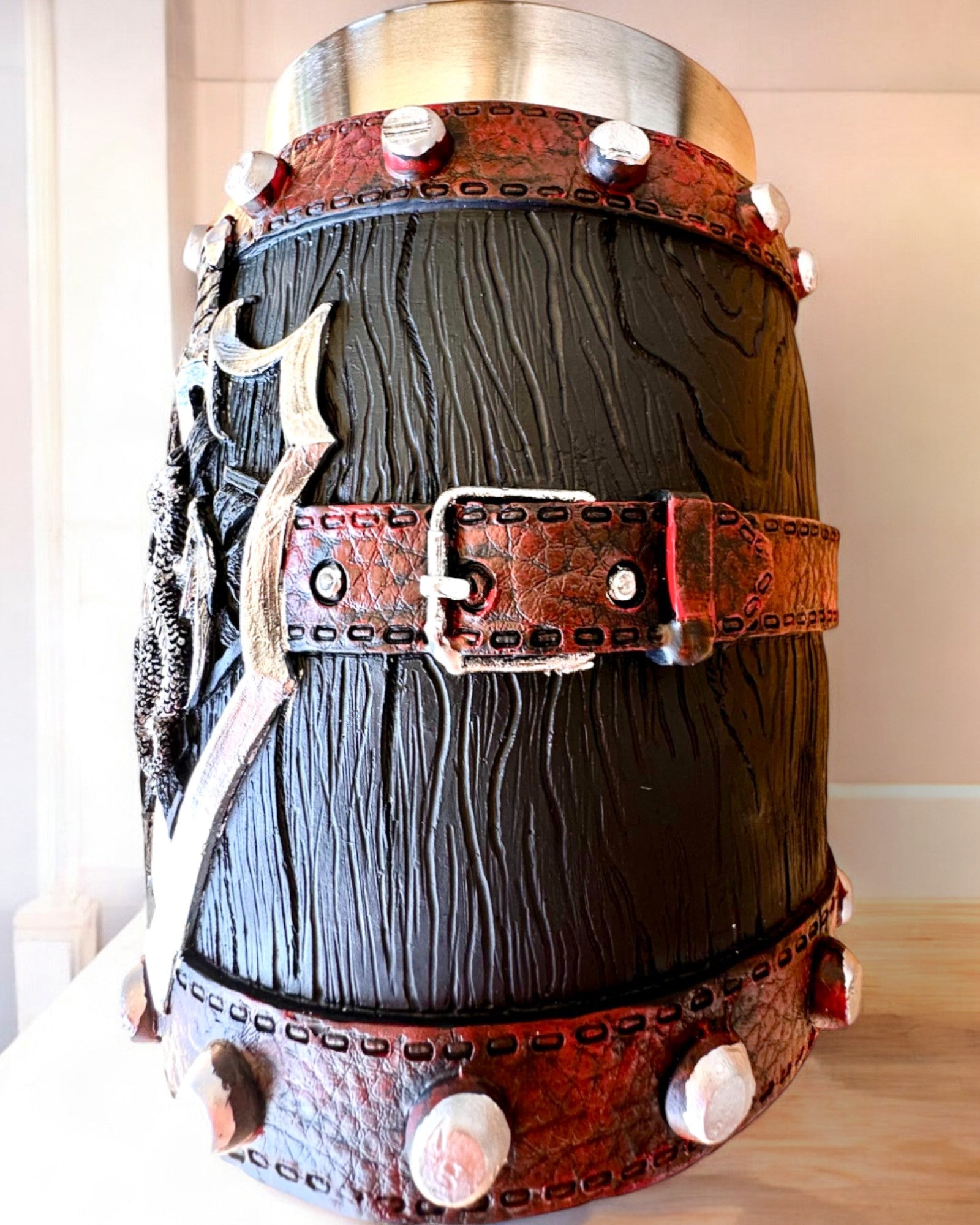 Mroczny Kufel Smoczego Wojownika met Gravure-optie als cadeau, inhoud 600 ml