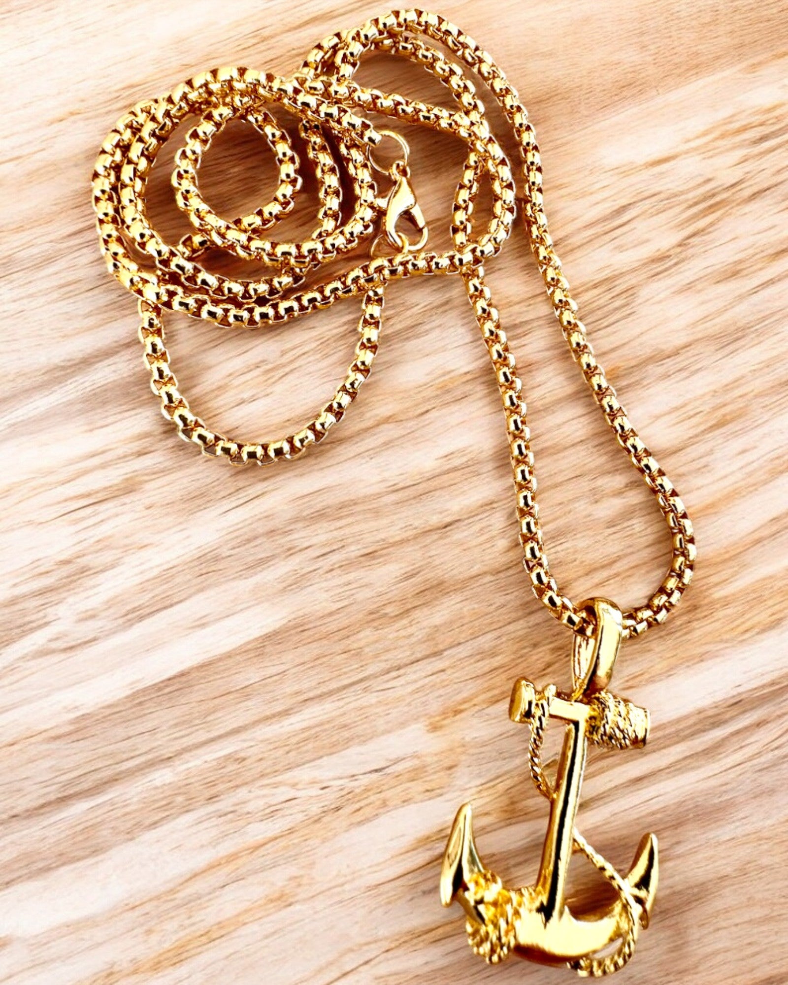 Anker van Determinatie, Zee Amulet, ketting, mogelijkheid tot personalisatie met gravure als cadeau, 3 varianten om uit te kiezen