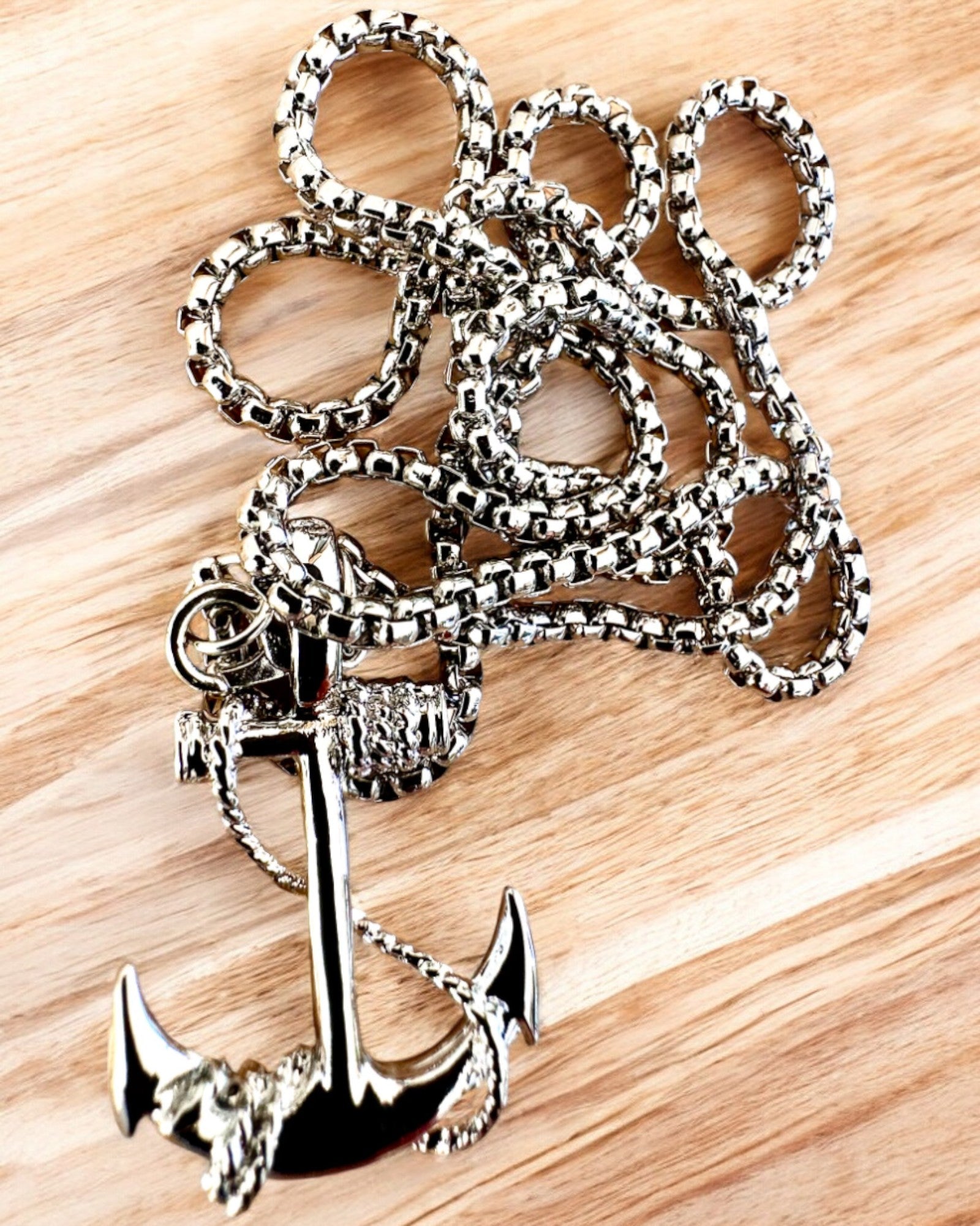 Anker van Determinatie, Zee Amulet, ketting, mogelijkheid tot personalisatie met gravure als cadeau, 3 varianten om uit te kiezen