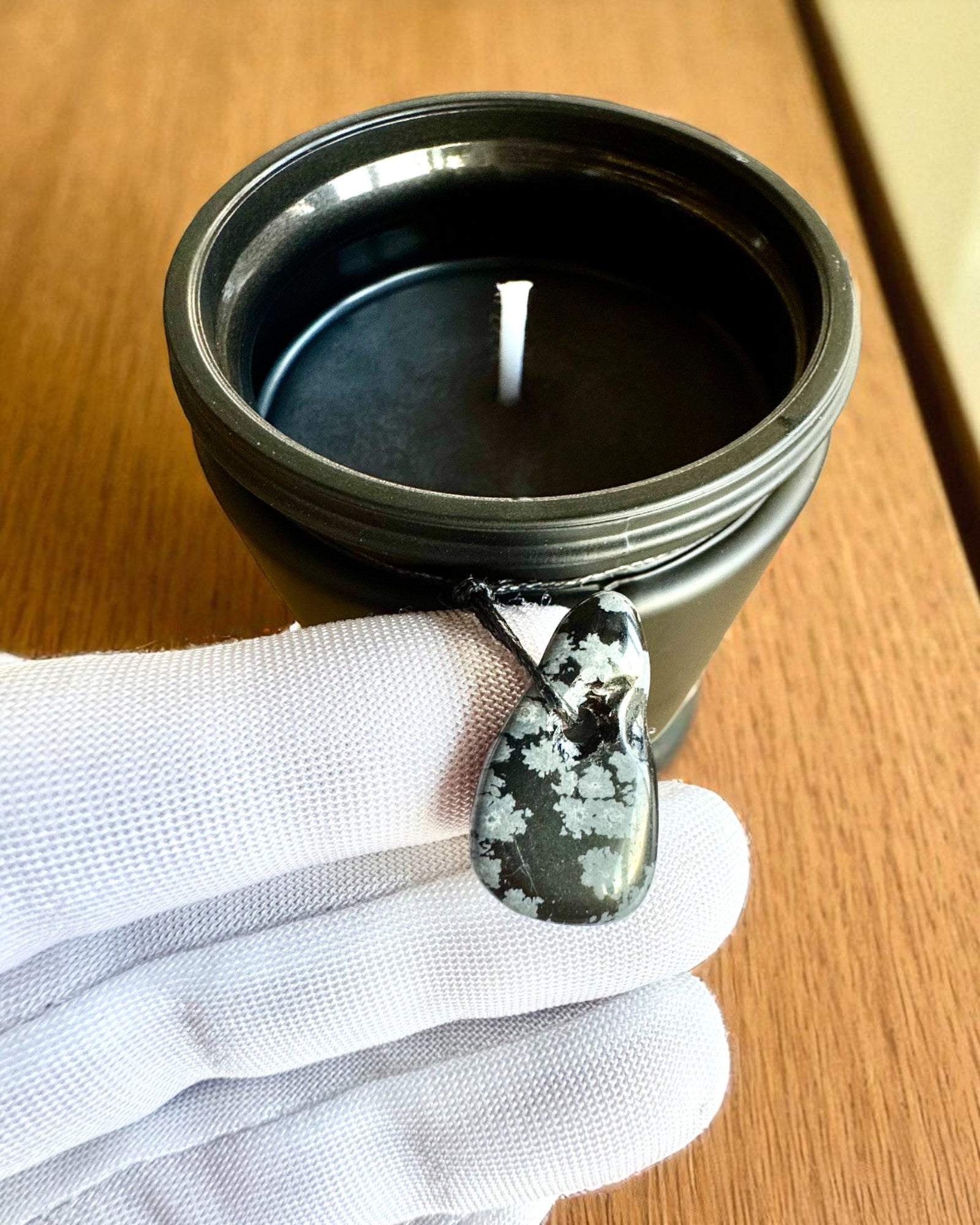 Intentionele sojakaars Obsidiaan – zelfvertrouwen en innerlijke kracht, 250 ml, mogelijkheid tot personalisatie als cadeau