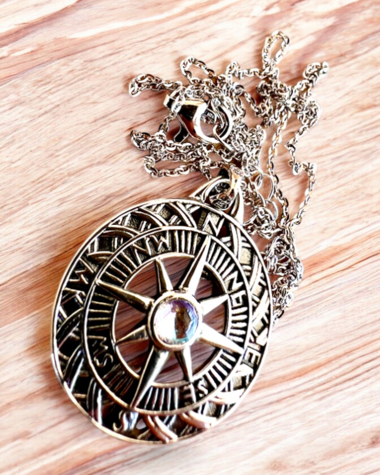 Amulet van Astrale Reizen – Zilveren Ketting met Gravure, personalisatie als cadeau