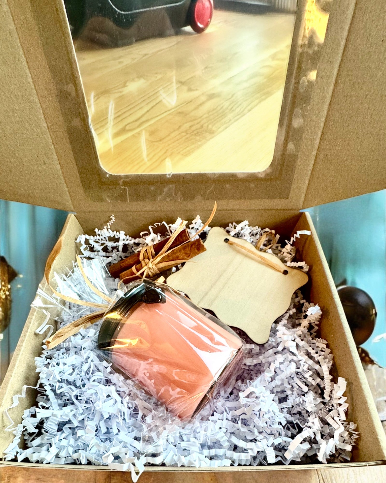 Intentionele sojakaars 250 ml met natuurlijke steen – kies uw energie: citrien of granaat, personalisatie met gravure als cadeau