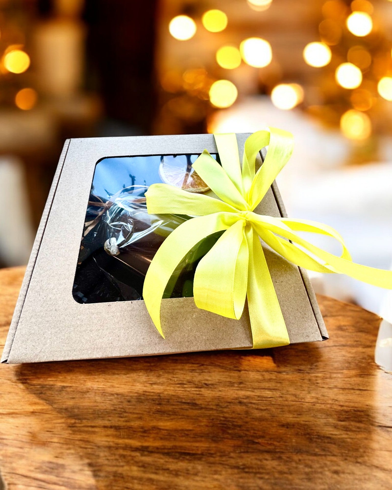 Intentionele sojakaars 250 ml met natuurlijke steen – kies uw energie: citrien of granaat, personalisatie met gravure als cadeau