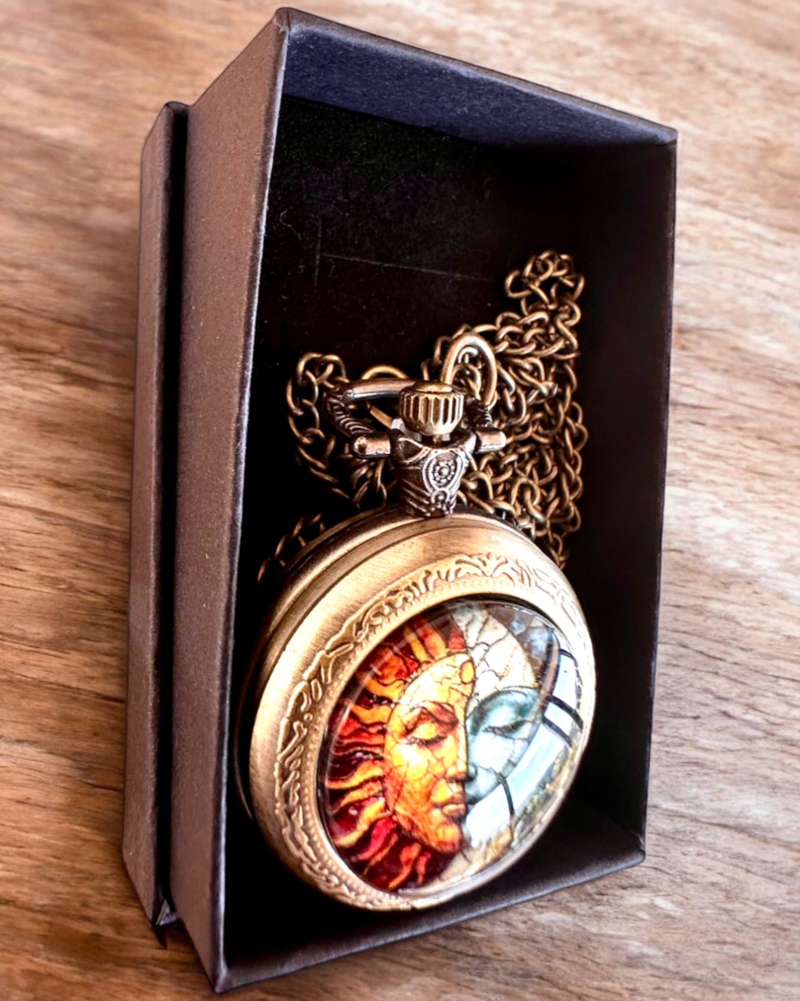 Elegante zakhorloge "Słoneczna Luminacja" met graveermogelijkheid als cadeau