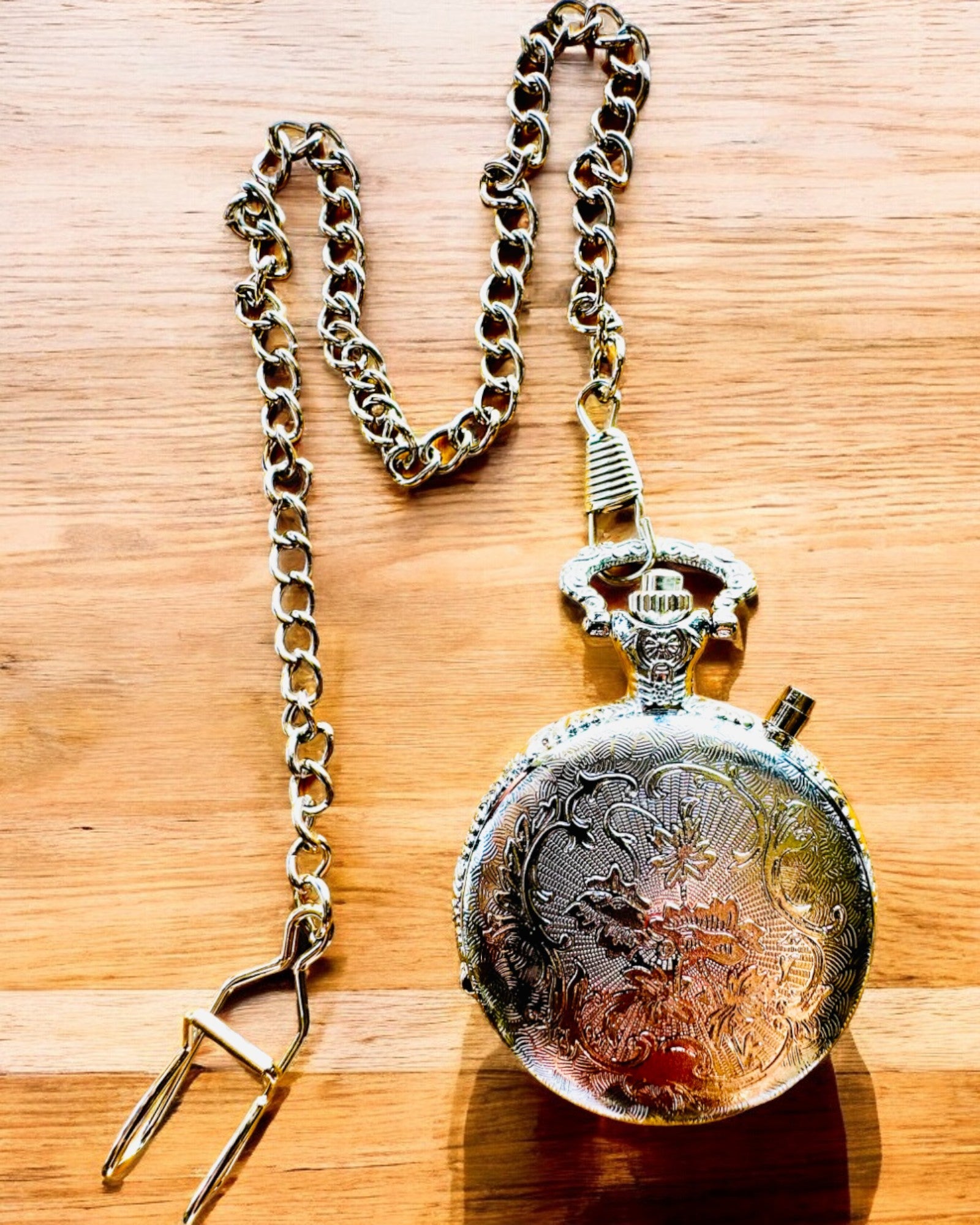 Zakhorloge "Motocyklowy Elegancik 2" – Graveren als cadeau, 3 kleuropties