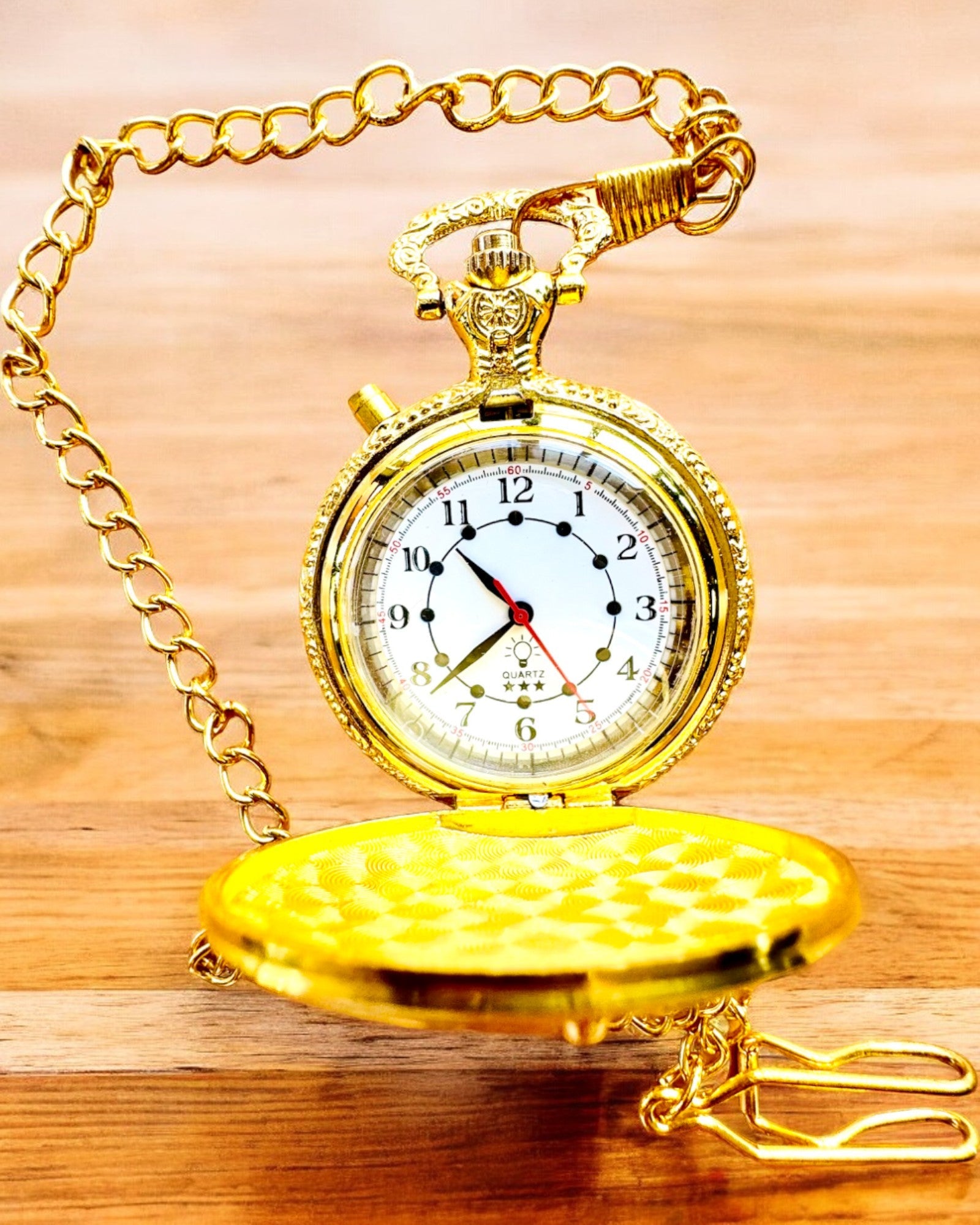 Zakhorloge "Motocyklowy Elegancik 2" – Graveren als cadeau, 3 kleuropties