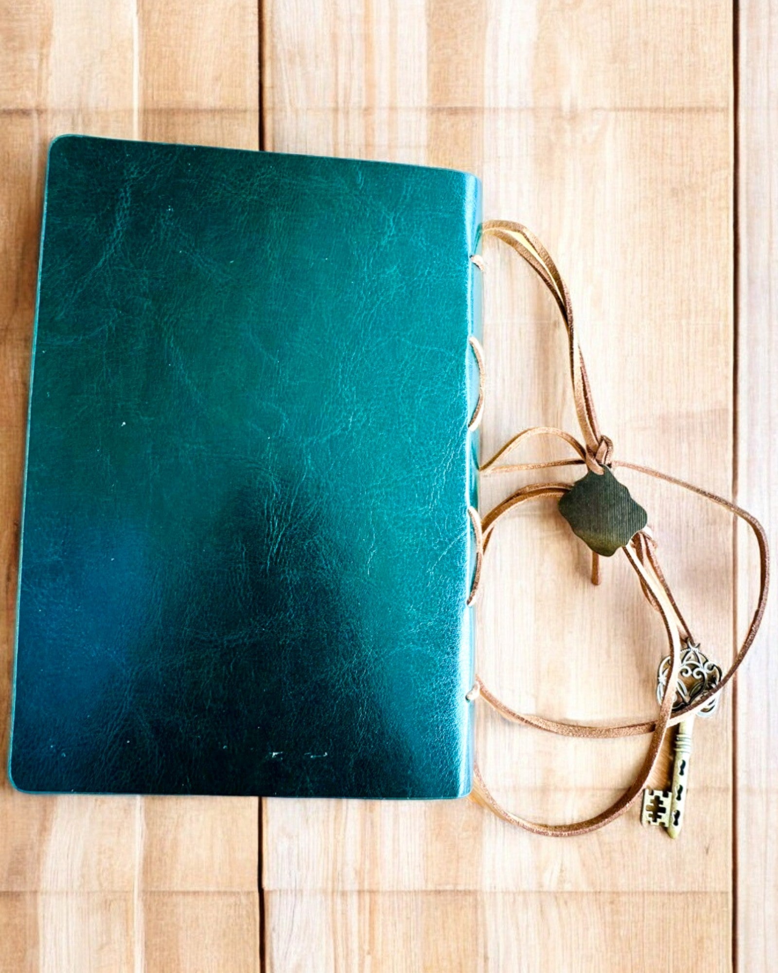 Vintage Notitieboek "Sleutel van het Verleden" - Mogelijkheid tot graveren als cadeau, notitieblok