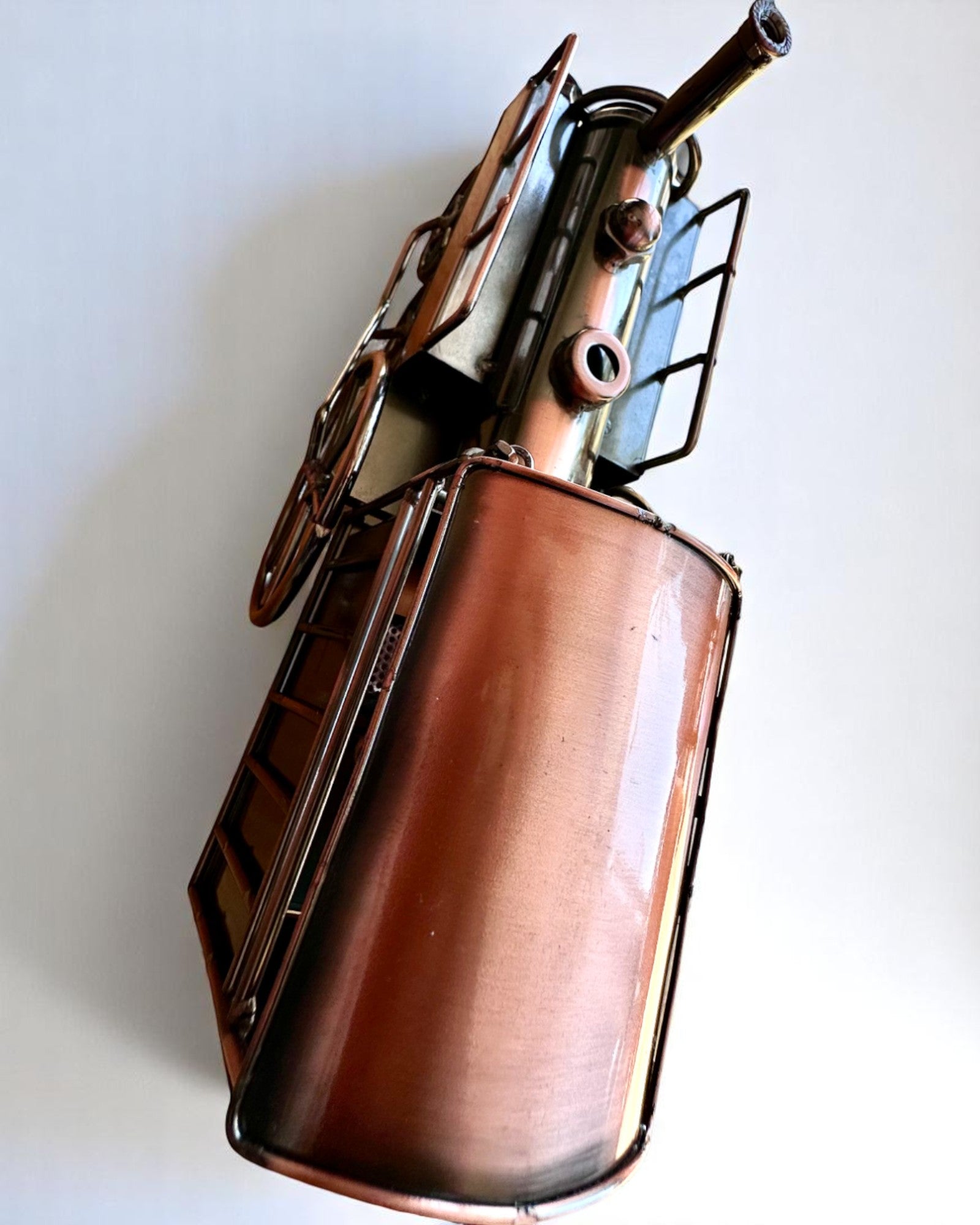 Locomotief van ijzer "Retro Express" – decoratie, model, handgemaakt met de mogelijkheid tot graveren als cadeau