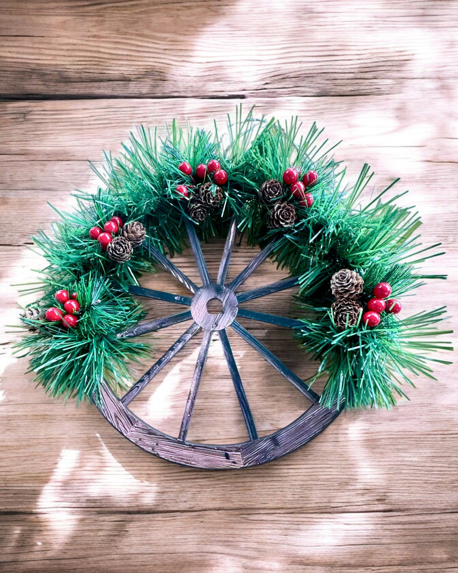 Decoratieset 3 x Kerstkransen "Vrolijke Ster" - mogelijkheid tot personalisatie met gravure als cadeau