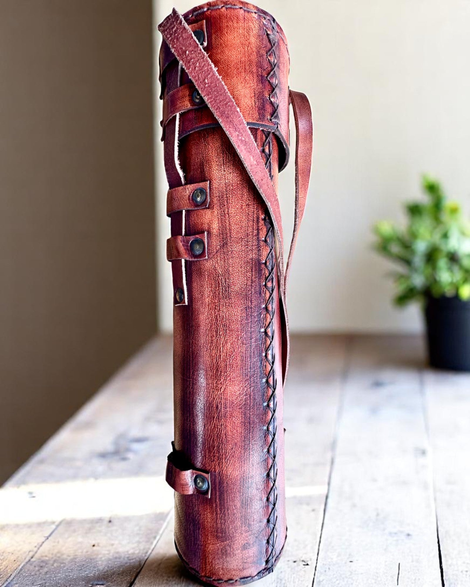 Koninklijke Verrekijker "Voyager 1818" – Exclusief, Messing, 83 cm, handgemaakt, etui van Echt Leer – Collectors Editie, personalisatie met gravure als cadeau