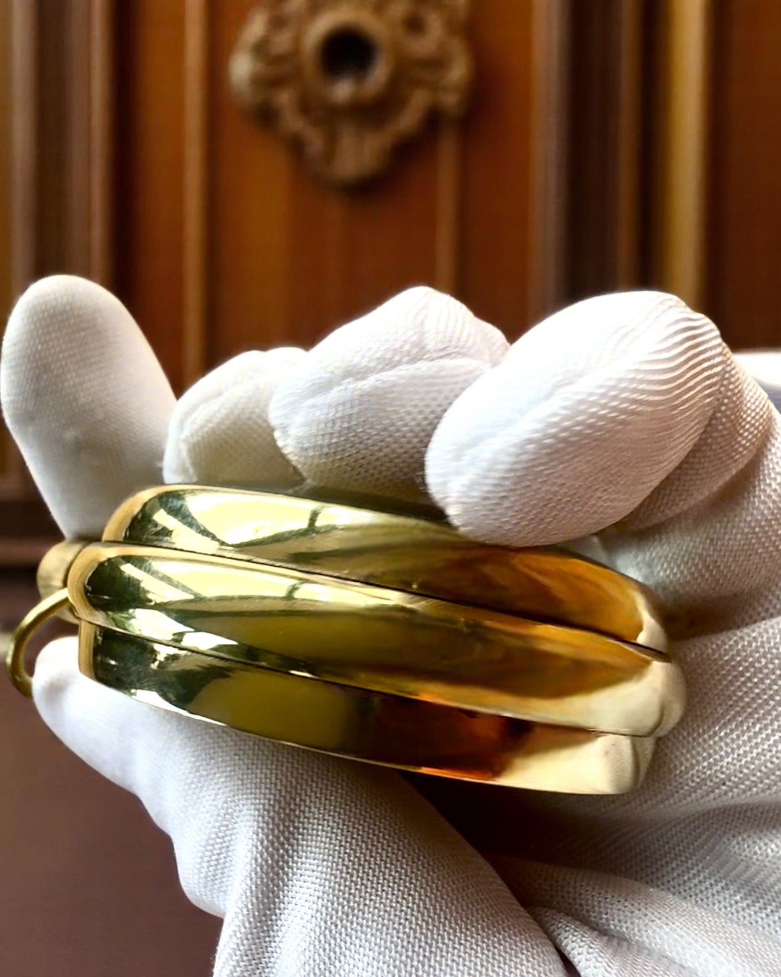 Zakhorloge "Victoria Crown" – Messing, Handgemaakt in India, 5 cm breed, Japans mechanisme, mogelijkheid tot personalisatie met gravure als cadeau