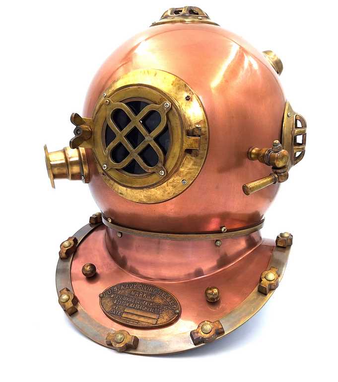 Grote duikershelm – replica - hoogte 45cm - NI1431