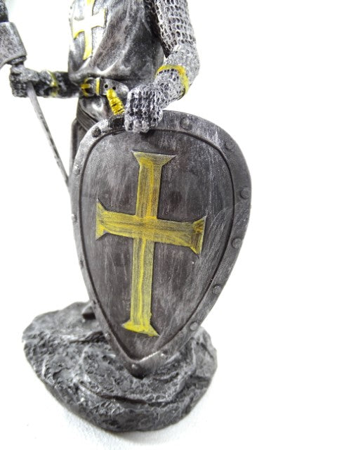 Ridderfiguur - kruisvaarder 18cm met mogelijkheid tot personalisatie met gravure