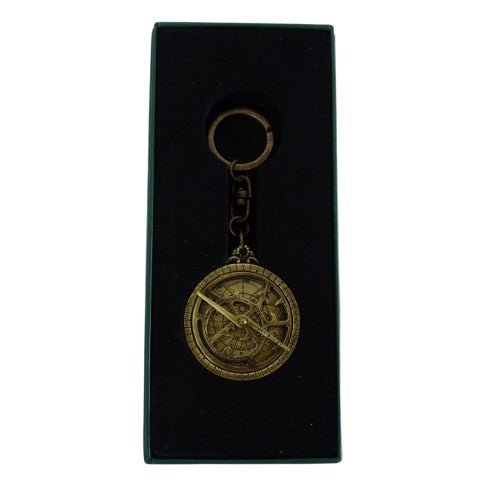 Premium sleutelhanger astrolabium van messing met mogelijkheid tot personalisatie met gravure