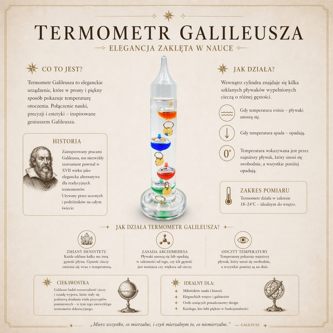 Galileithermometer Galileo met gepersonaliseerde gravure – elegante interieurdecoratie in glaskleur