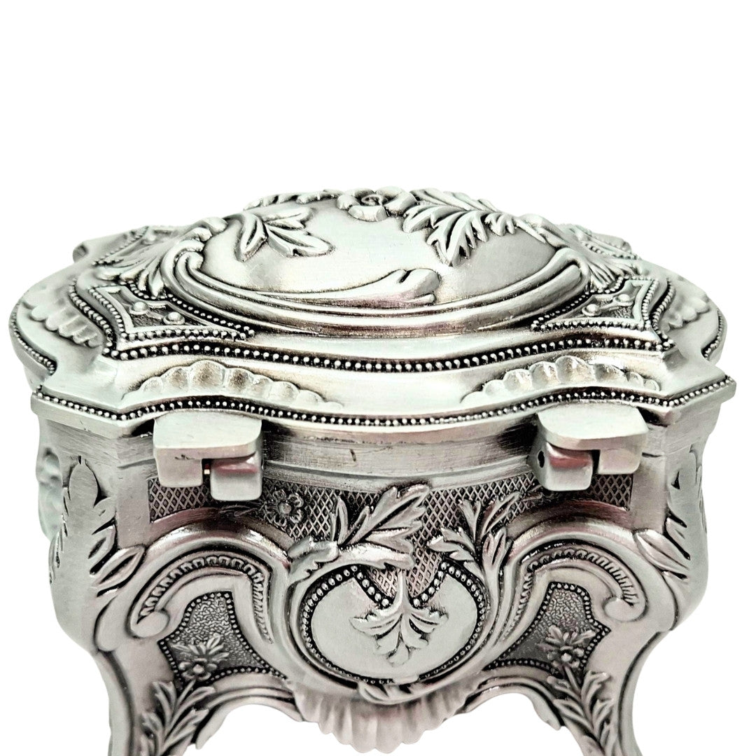 Elegant metalen sieradendoosje 2139S met mogelijkheid tot personalisatie met gravure
