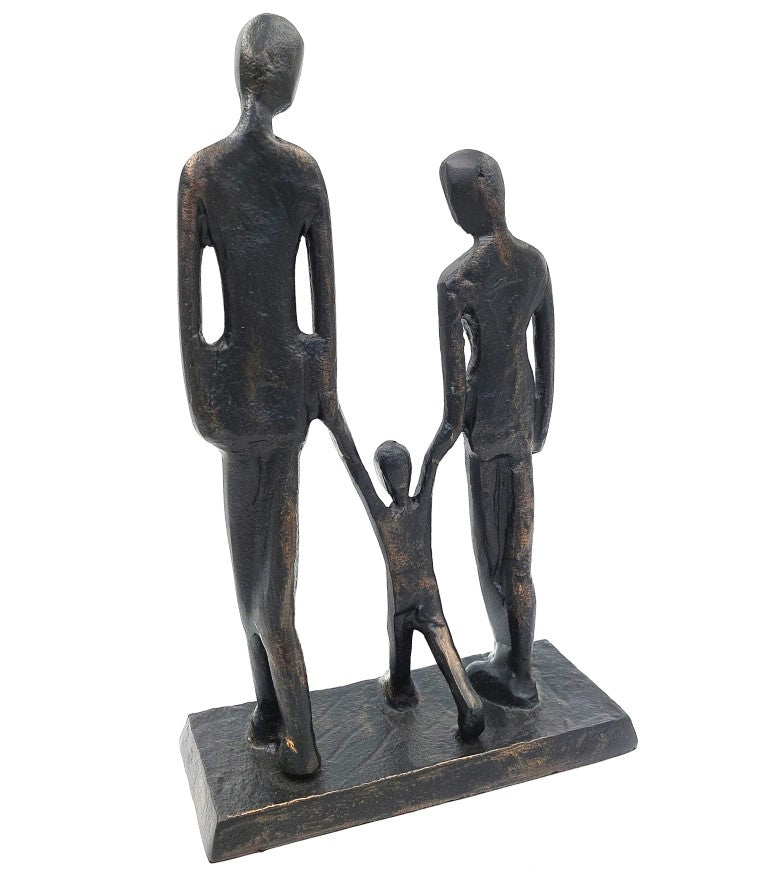 Gezin met kind decoratief beeldje DI-FIG-022