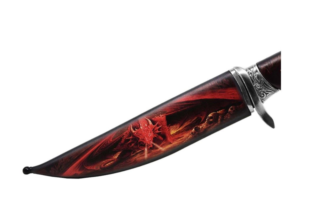 Decoratieve stalen dolk met drakenhandvat