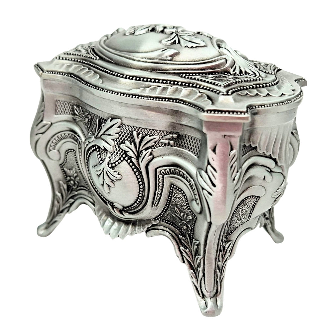 Elegant metalen sieradendoosje 2139S met mogelijkheid tot personalisatie met gravure