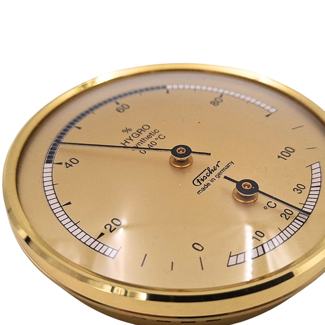 Fischer 123TMS hygrometer en thermometer voor thuis met mogelijkheid tot personalisatie door gravure